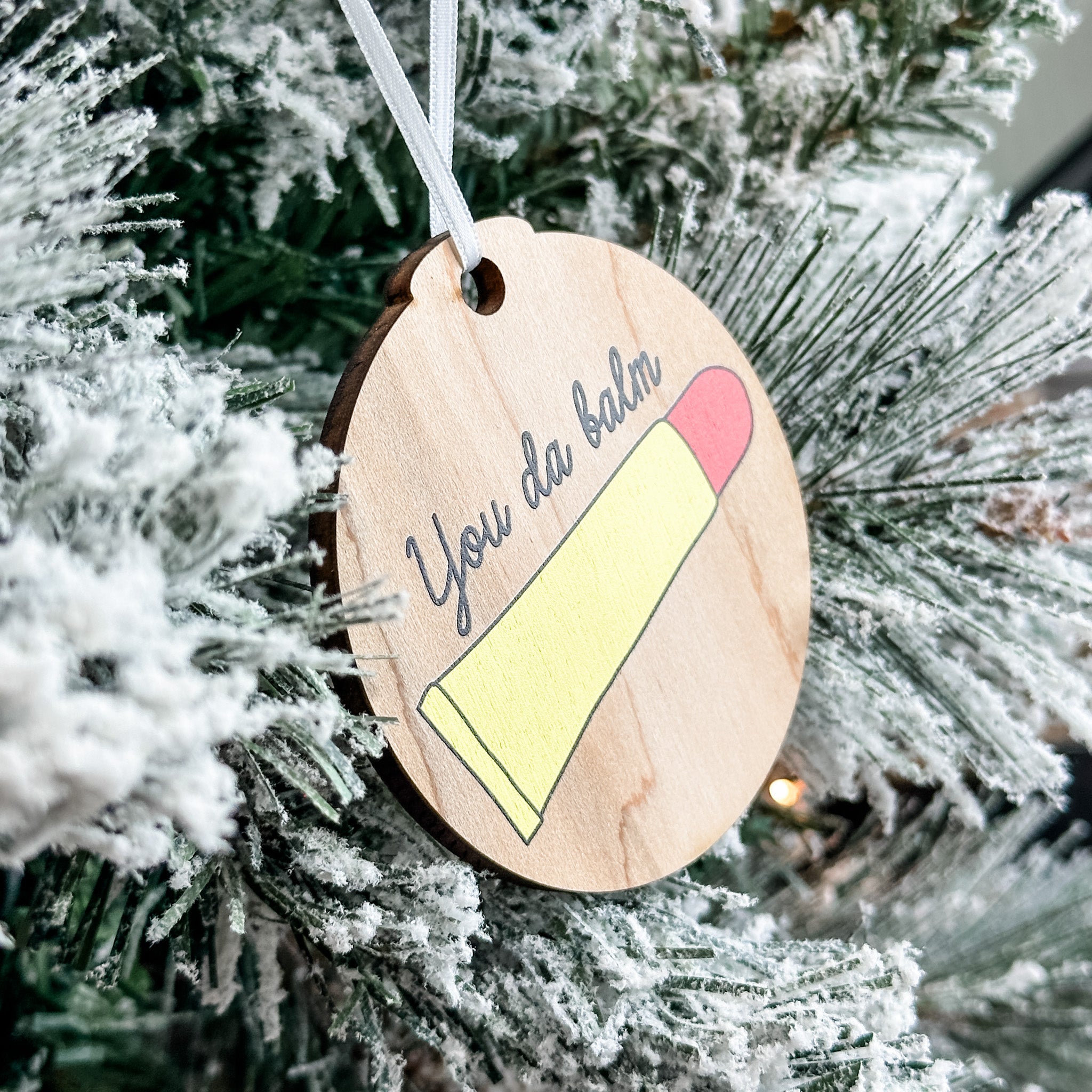 Assorted Funny Puns, Inspirational, and Festive Ornaments