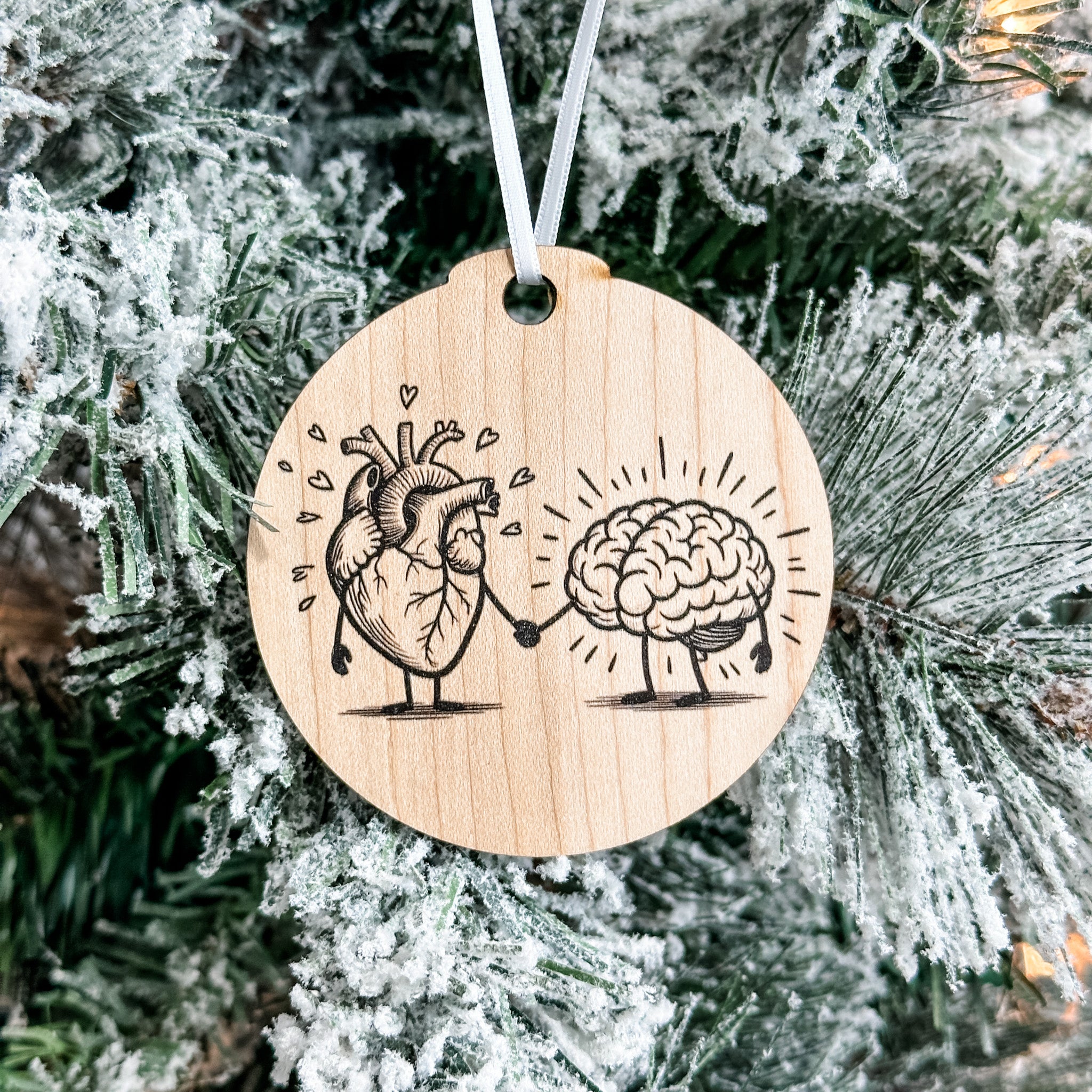 Assorted Funny Puns, Inspirational, and Festive Ornaments