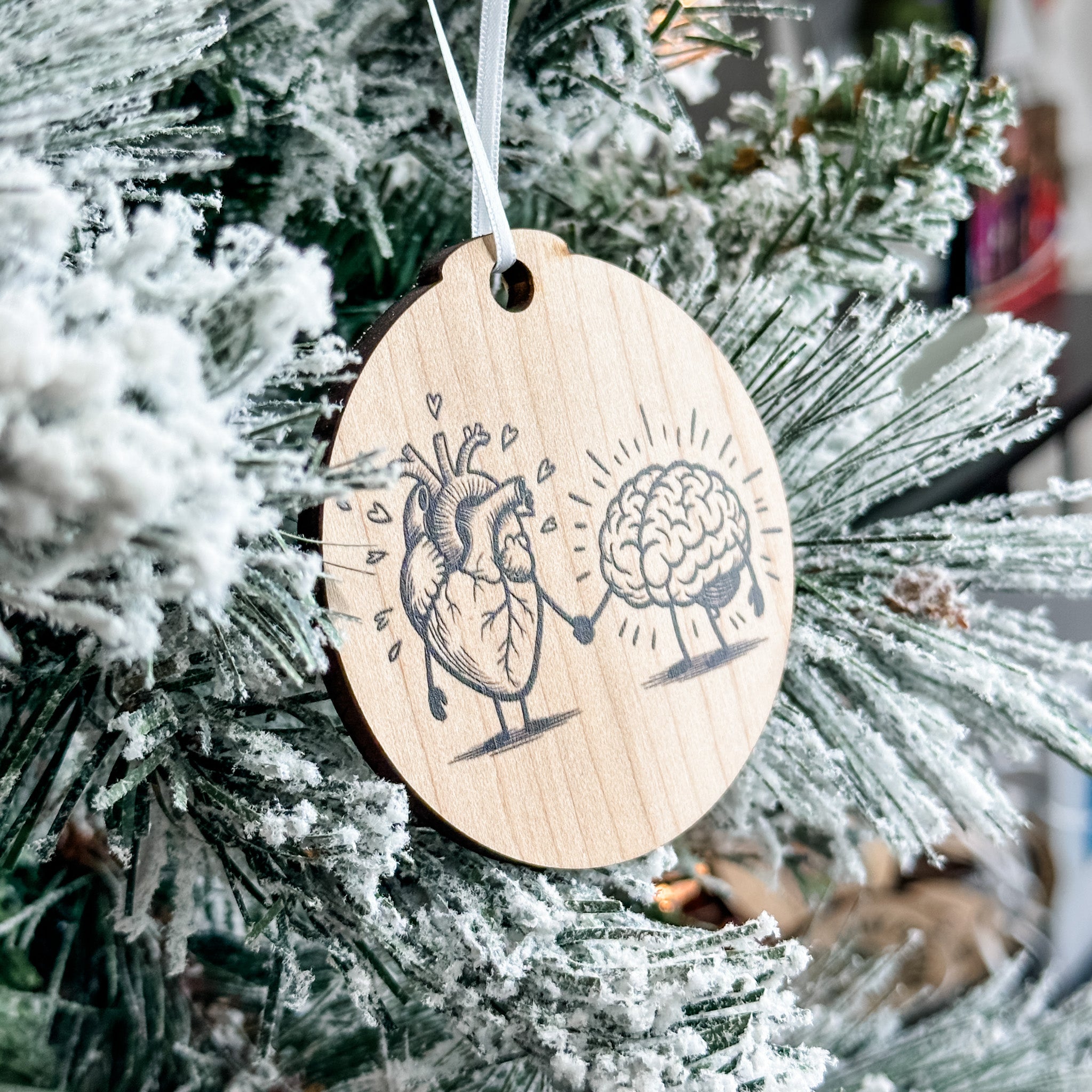 Assorted Funny Puns, Inspirational, and Festive Ornaments