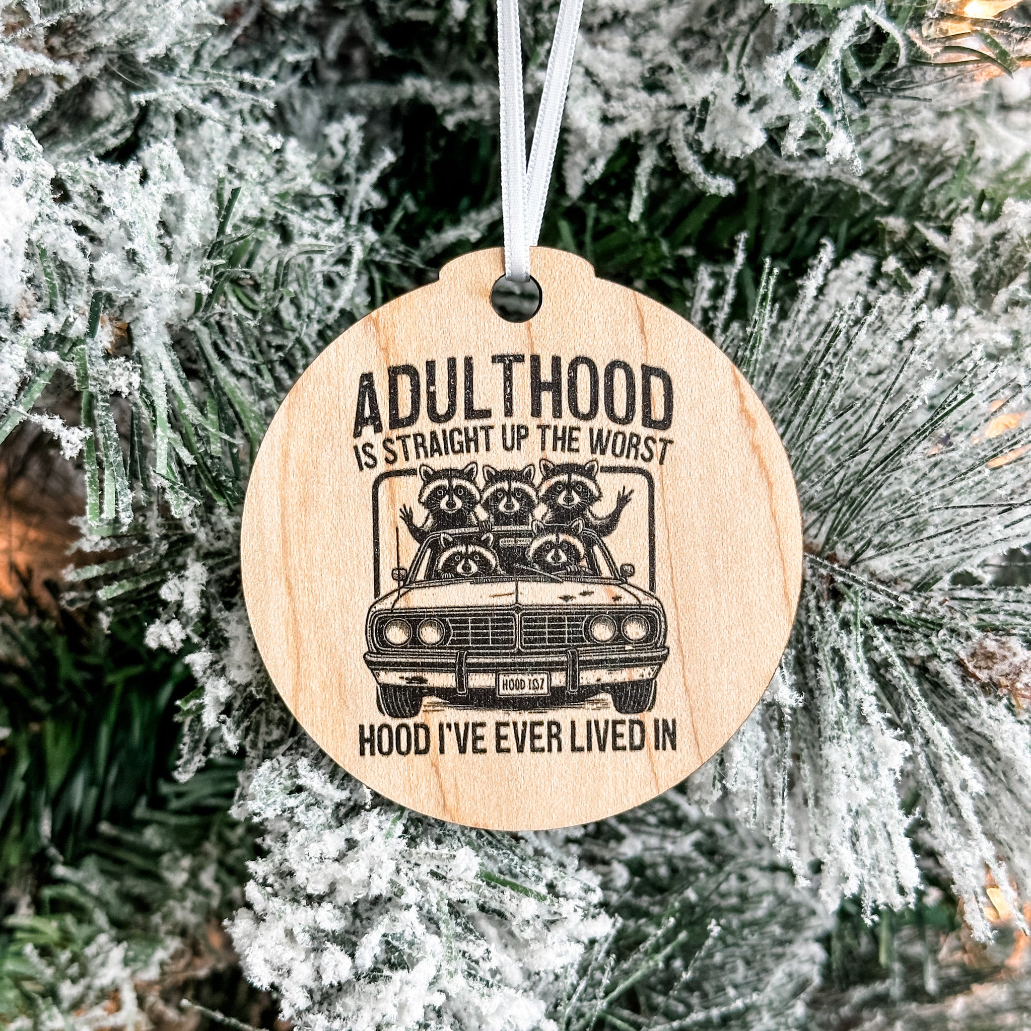 Assorted Funny Puns, Inspirational, and Festive Ornaments