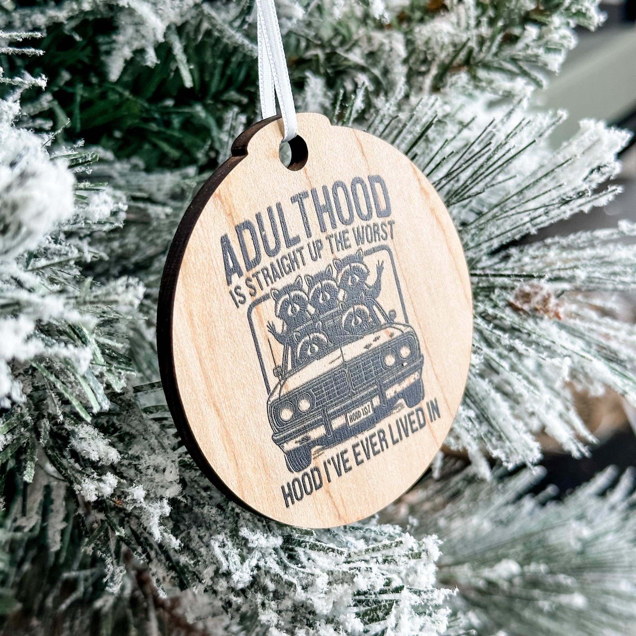 Assorted Funny Puns, Inspirational, and Festive Ornaments