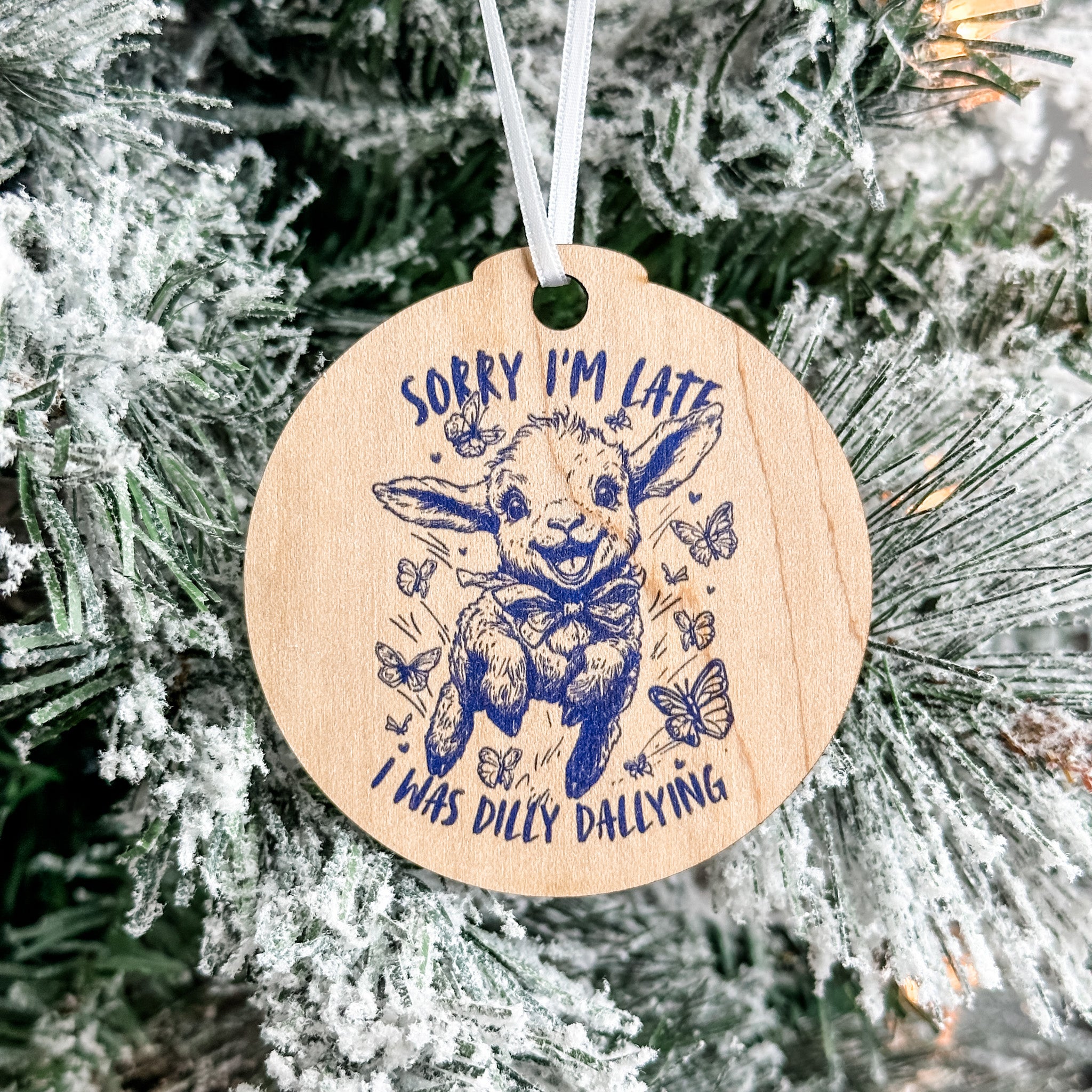 Assorted Funny Puns, Inspirational, and Festive Ornaments