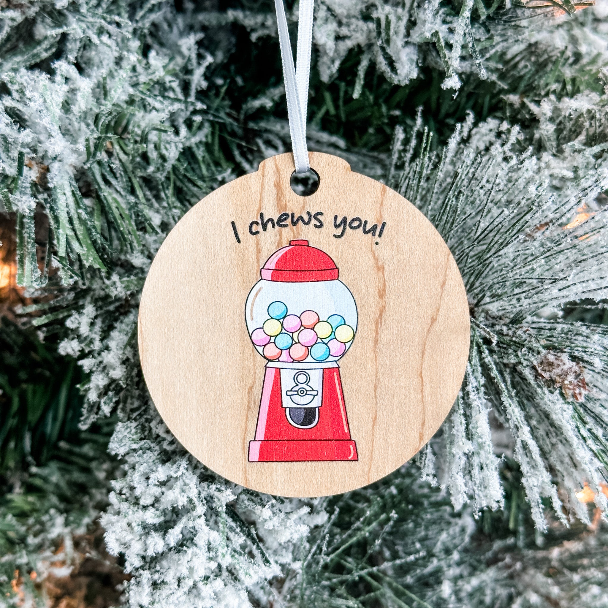 Assorted Funny Puns, Inspirational, and Festive Ornaments