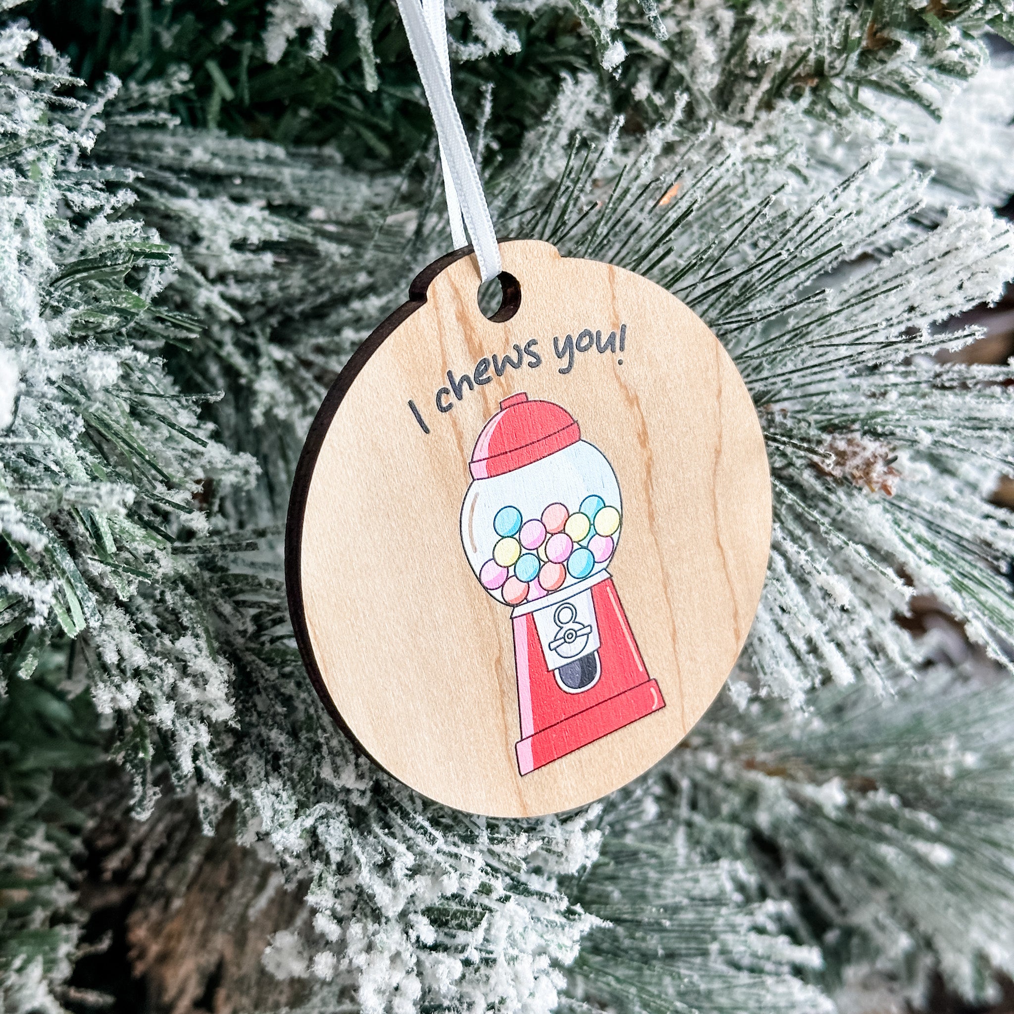 Assorted Funny Puns, Inspirational, and Festive Ornaments