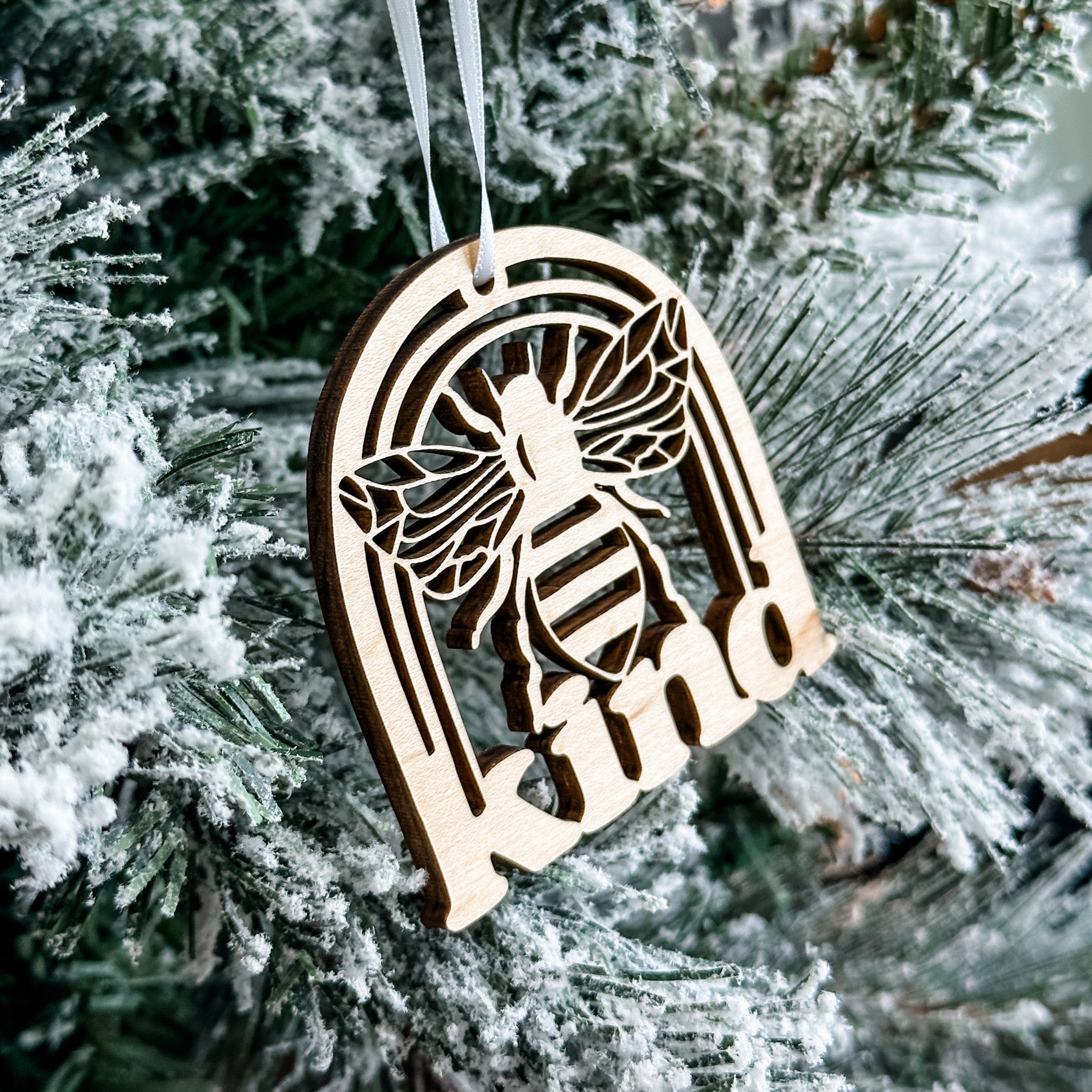Bee Kind • Engraved Wood Ornament • To Encourage the Ones We Love