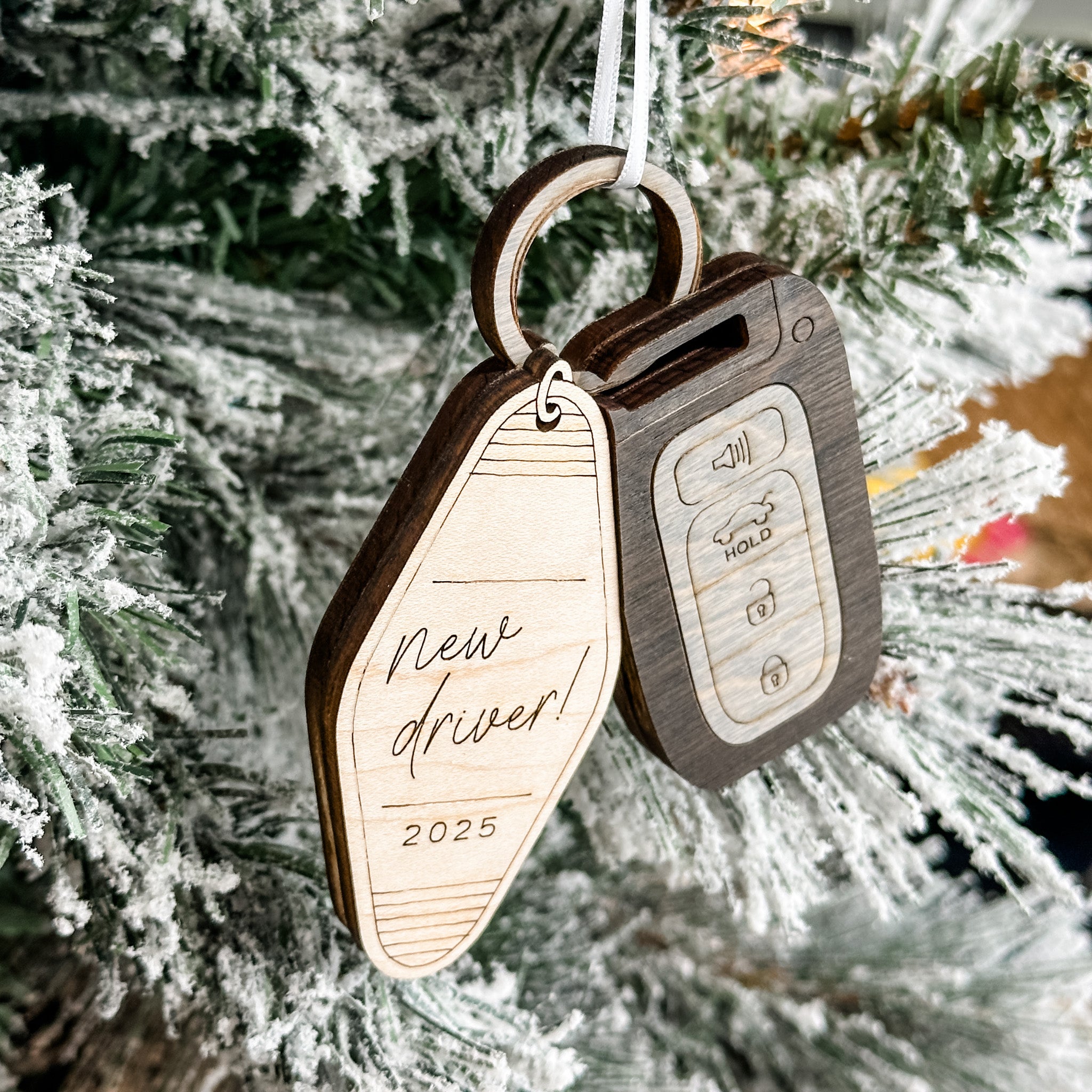 New Driver Car Keys • 3D Wood Ornament • For New Drivers & Proud Parents