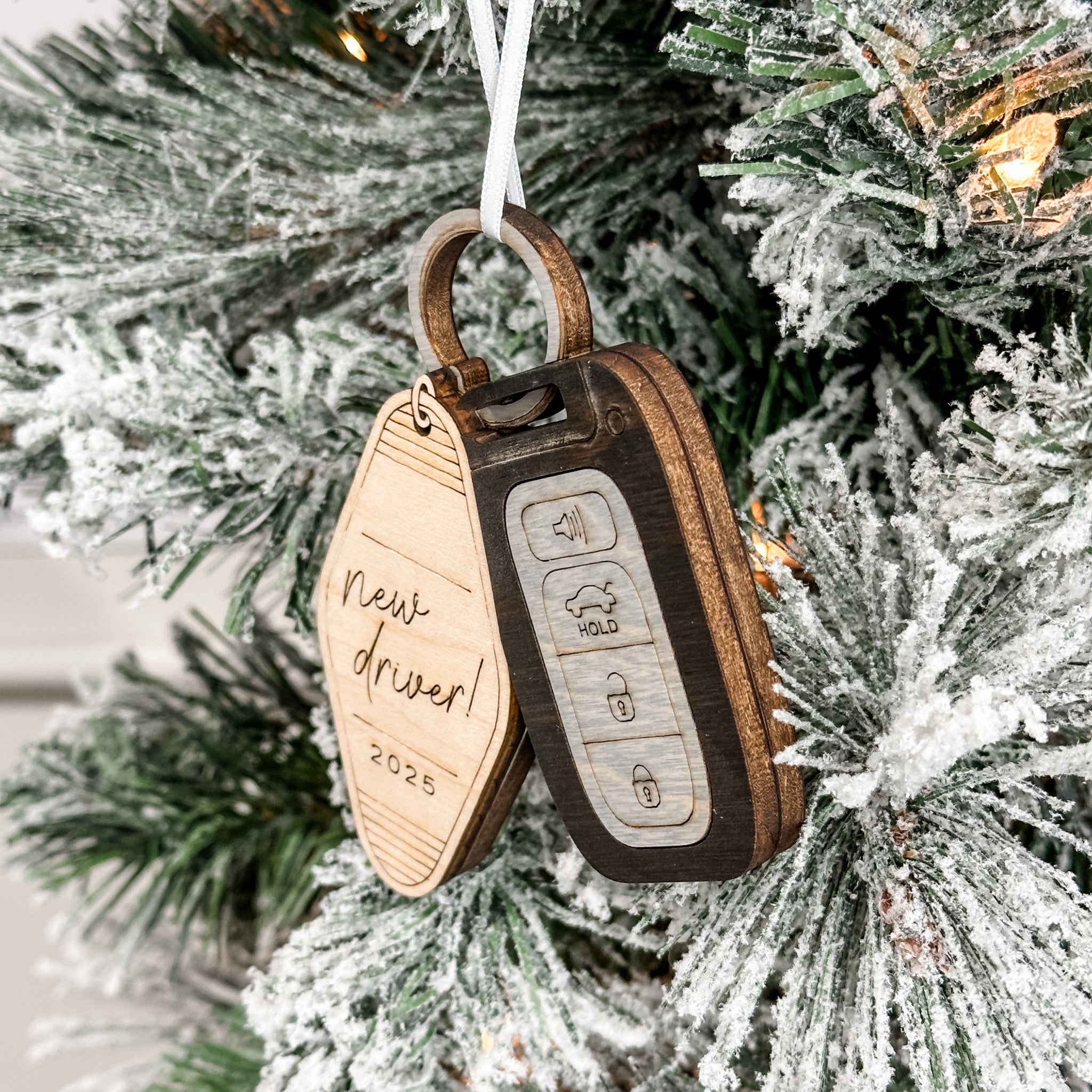 New Driver Car Keys • 3D Wood Ornament • For New Drivers & Proud Parents