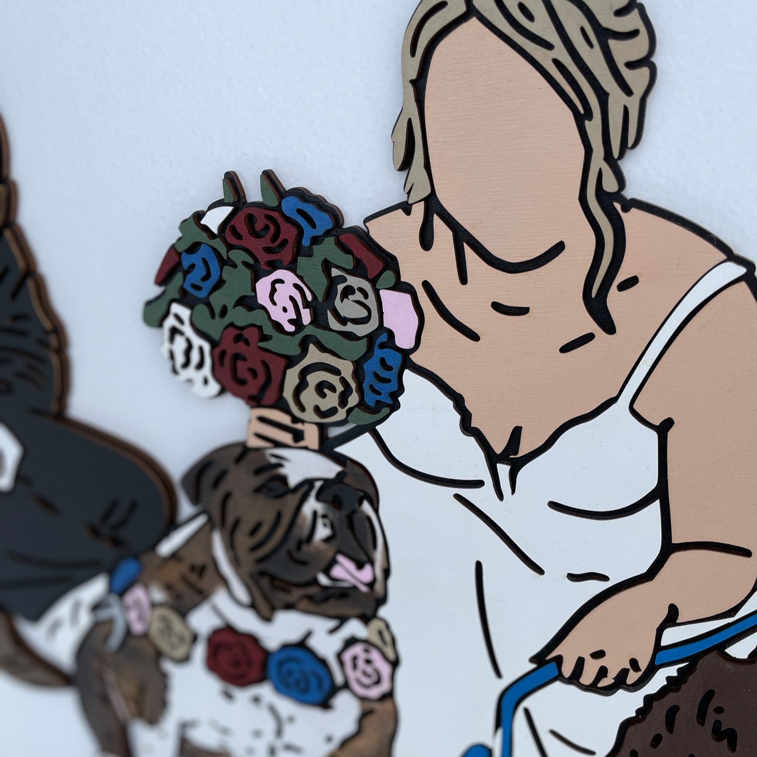 Weddings & Anniversaries Portrait • Hand-Painted 3D Artwork from Photo • For Couples, Anniversaries, & Weddings
