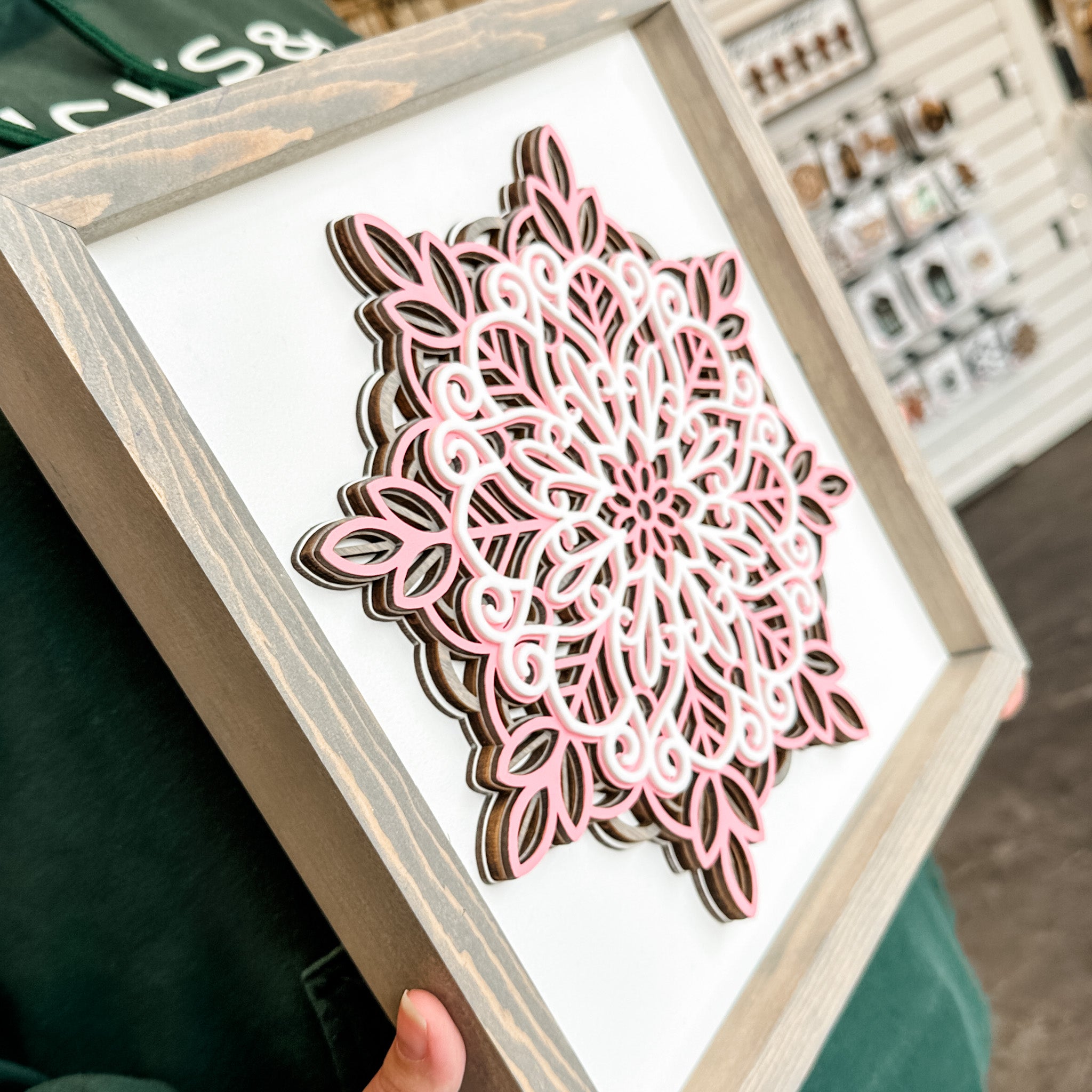 The Single Snowflake • Multilayer Wood & Acrylic Sign