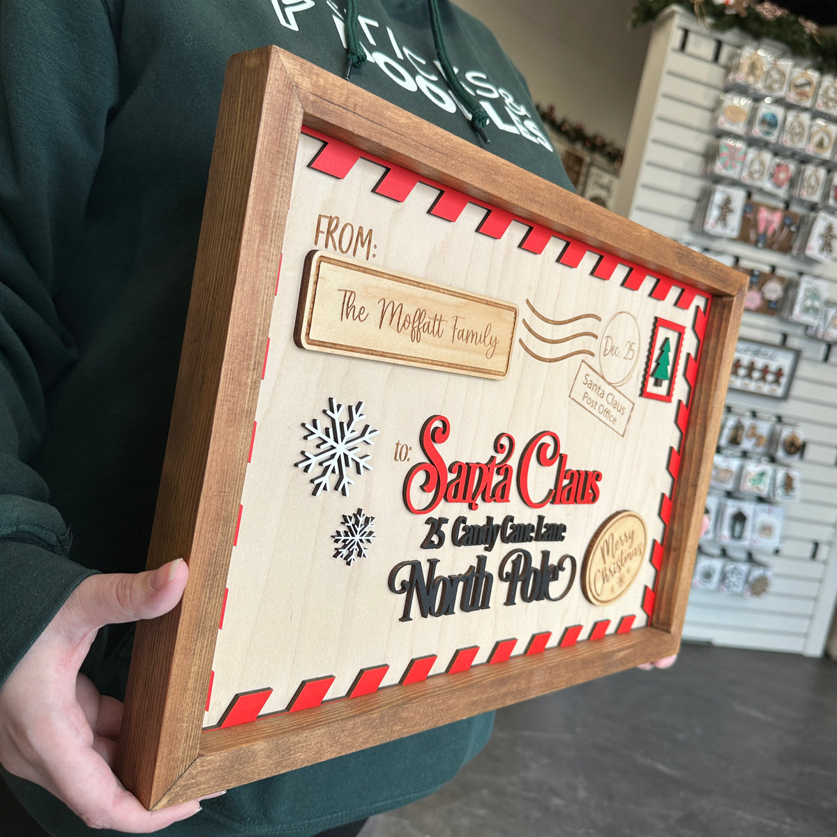 Personalized Family Postcard Sign