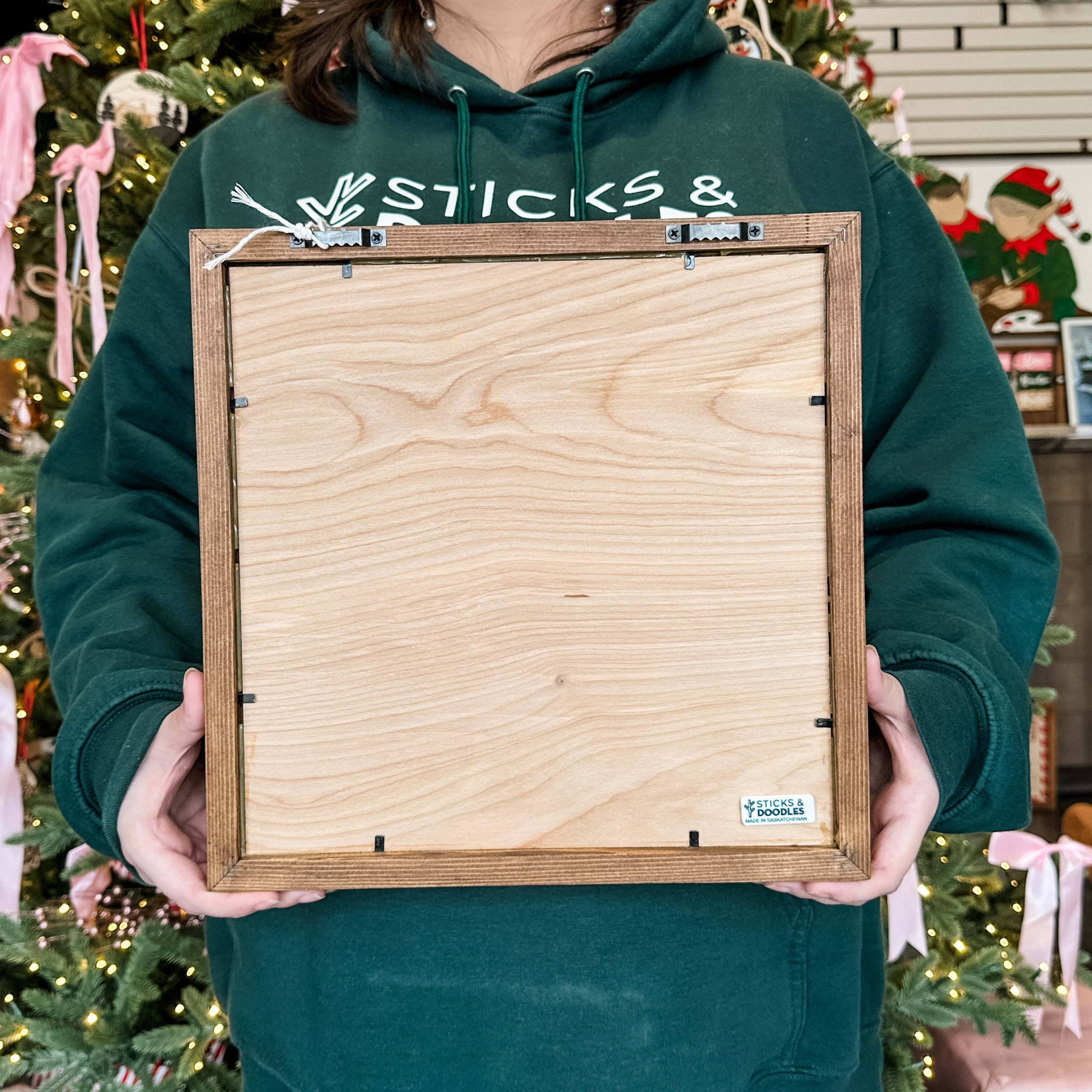 Christmas Pattern 12x12 Sign • Wood & Acrylic Artwork