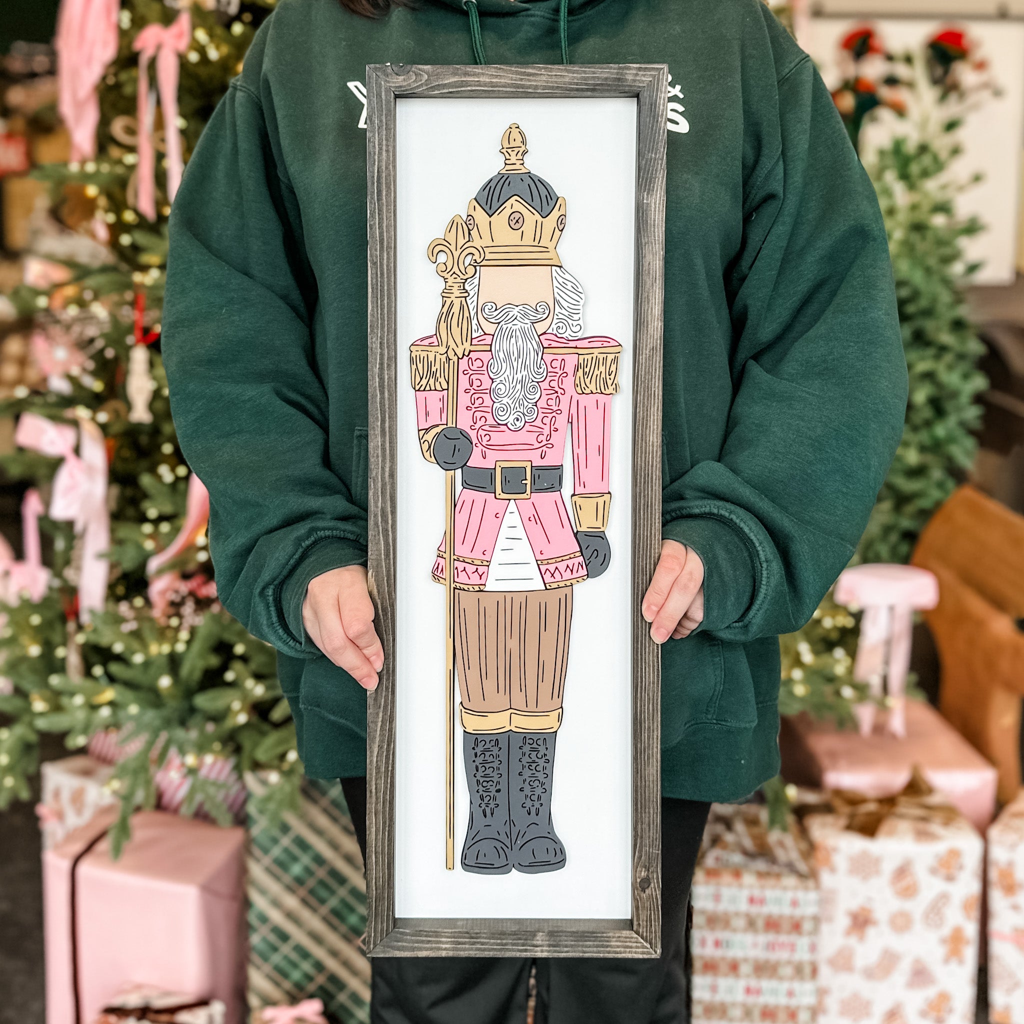 Nutcracker Minimalist • 3D Christmas Wood Artwork