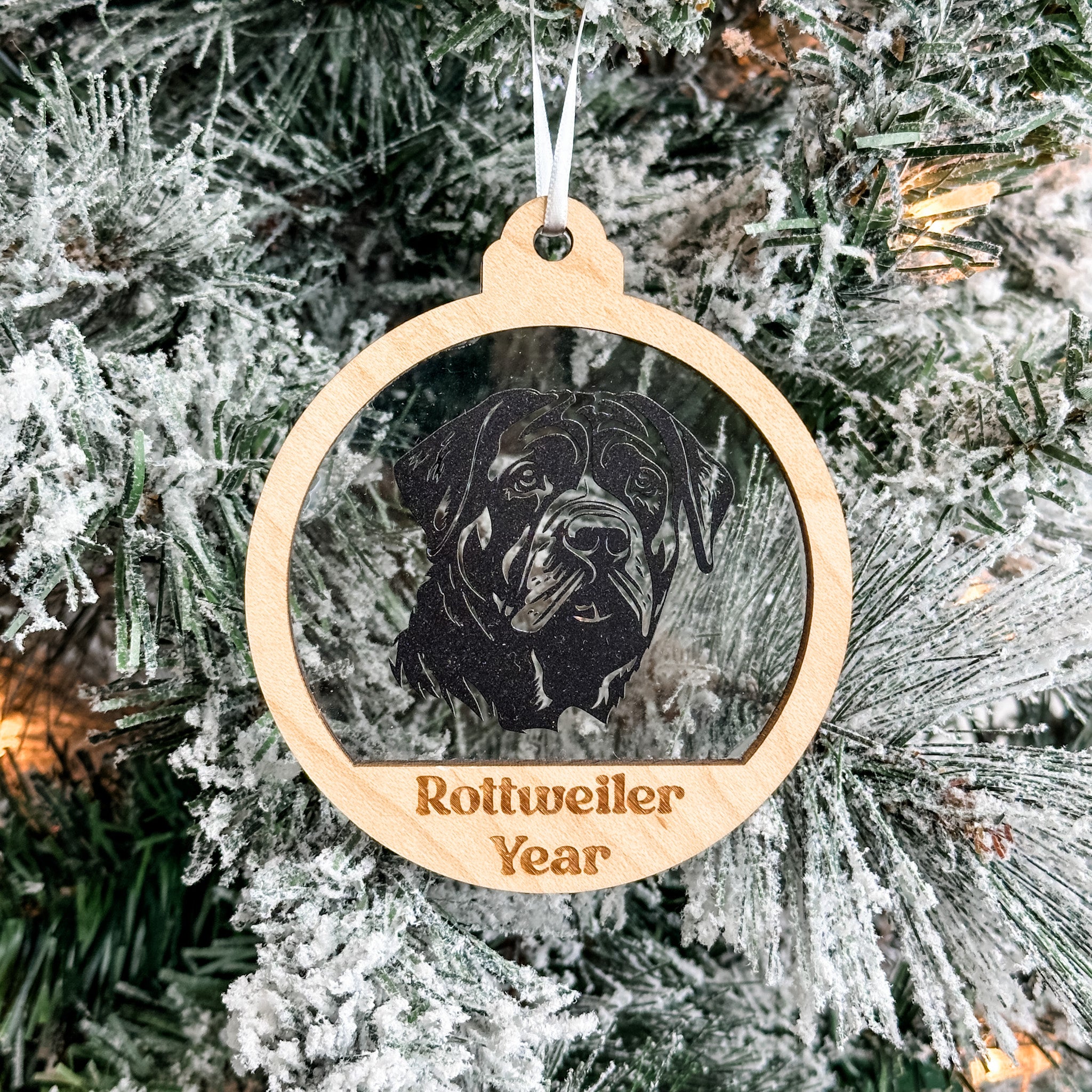 Personalized Dog Breeds • 3D Wood & Acrylic Ornaments • For Pets & Pet Loss