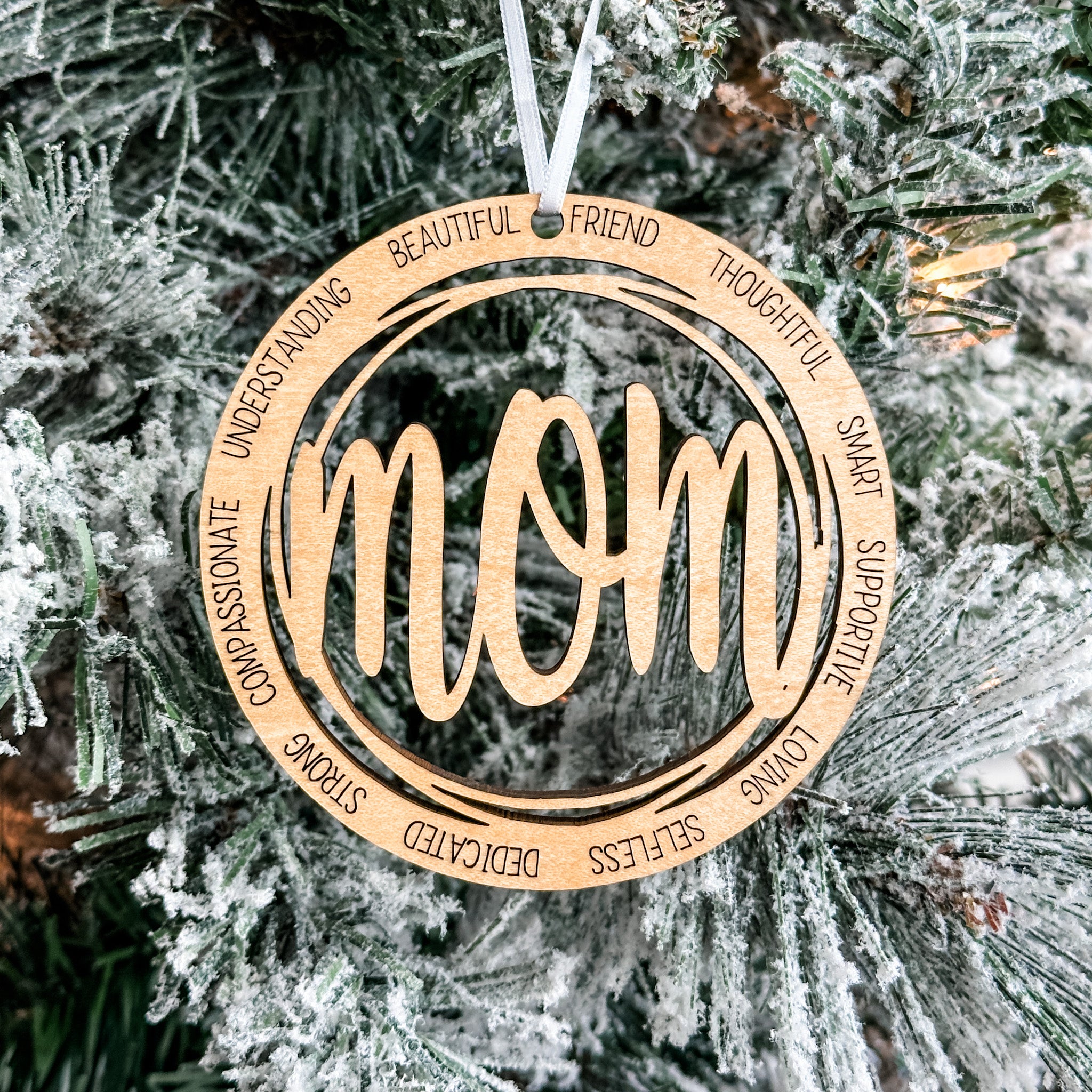 Family Members & Friends • Descriptive Wood Ornaments • For Family & Friends