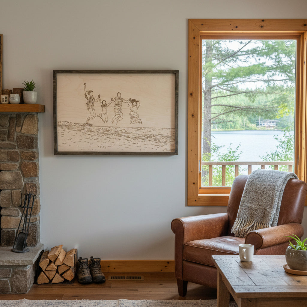 #Art Style_(2 to 4 Weeks) Engraved Maple Wood