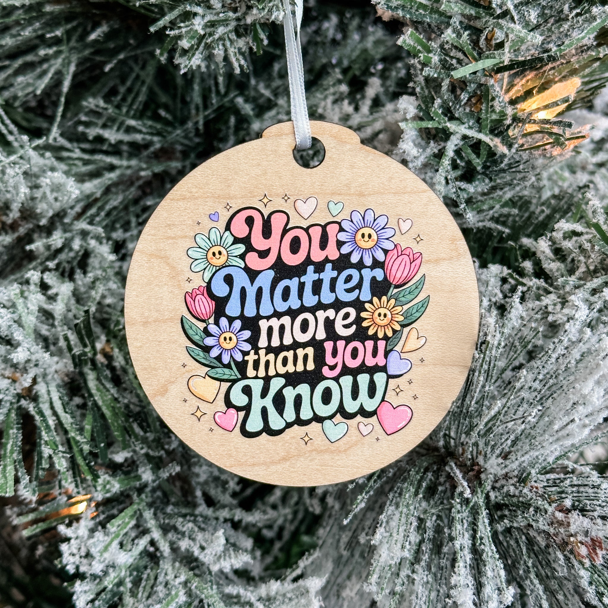 Assorted Funny Puns, Inspirational, and Festive Ornaments