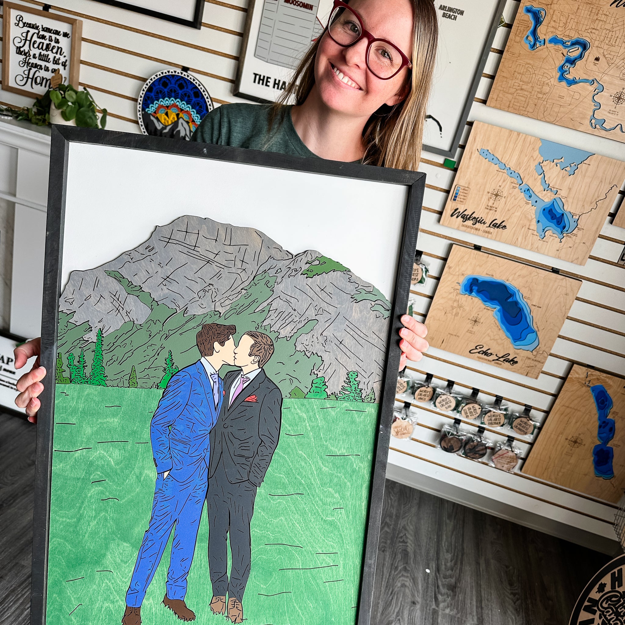 #Art Style_(8 to 12 Weeks) 3D Hand Painted Wood - Premium