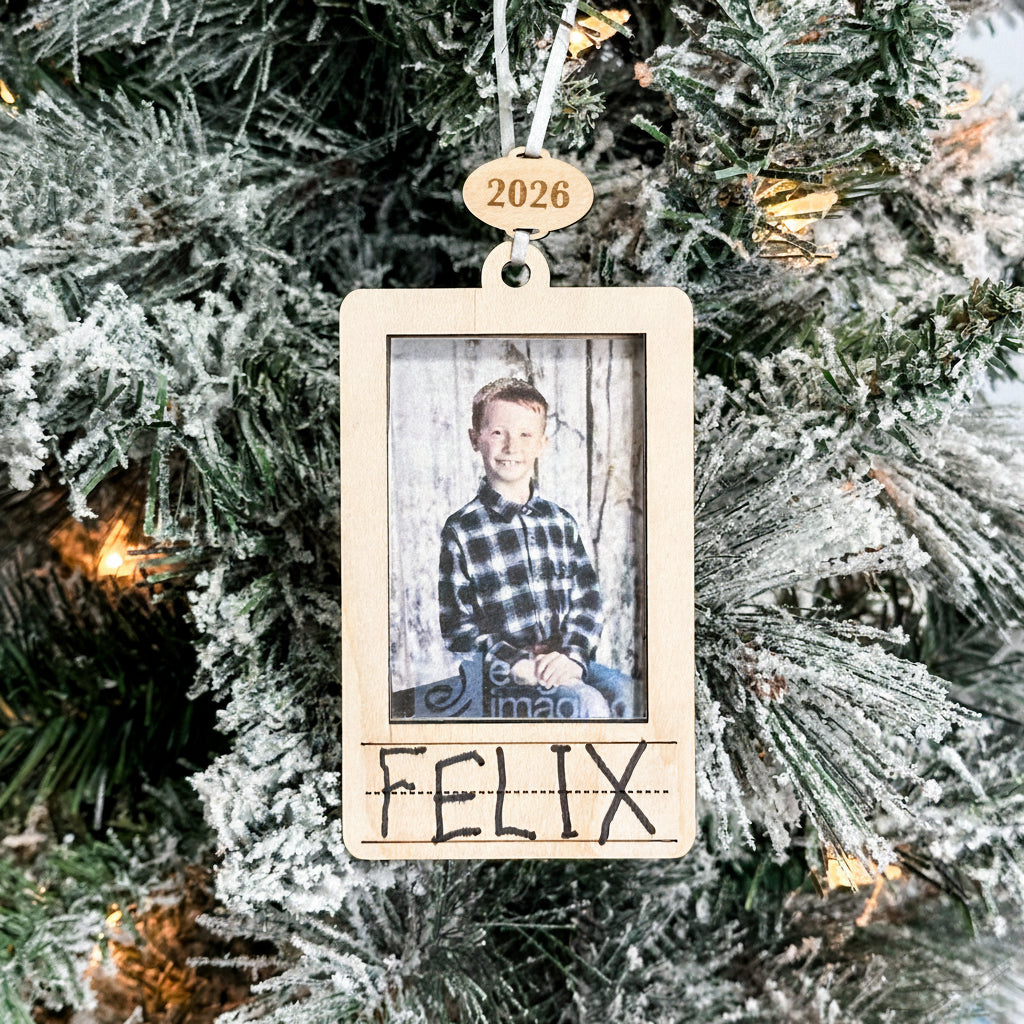 Kid's Photo Frame Ornament