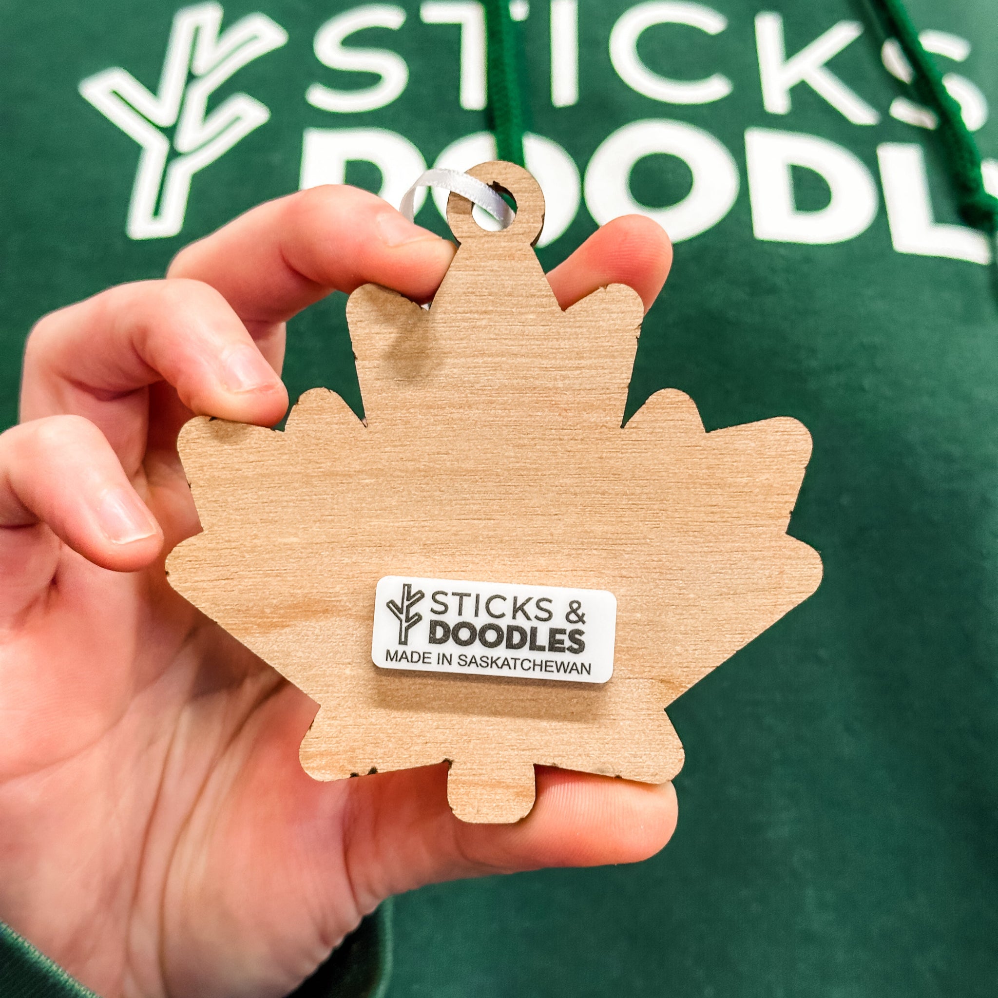 Canadian Maple Leaves • Wood Ornament or Magnet • For Those Who Love Canada