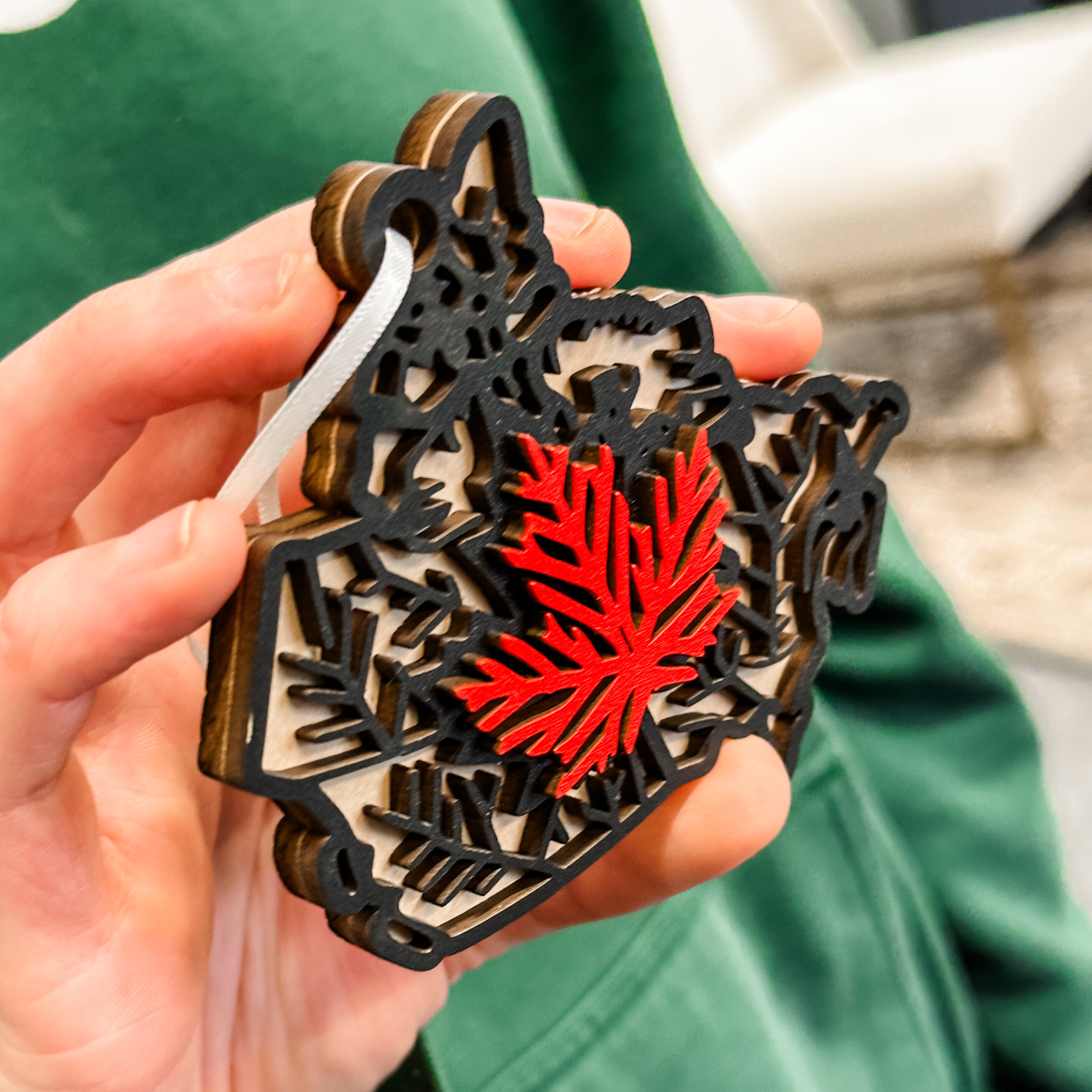 Our Country • 3D Wood Ornament or Magnet • For Those Who Love Canada