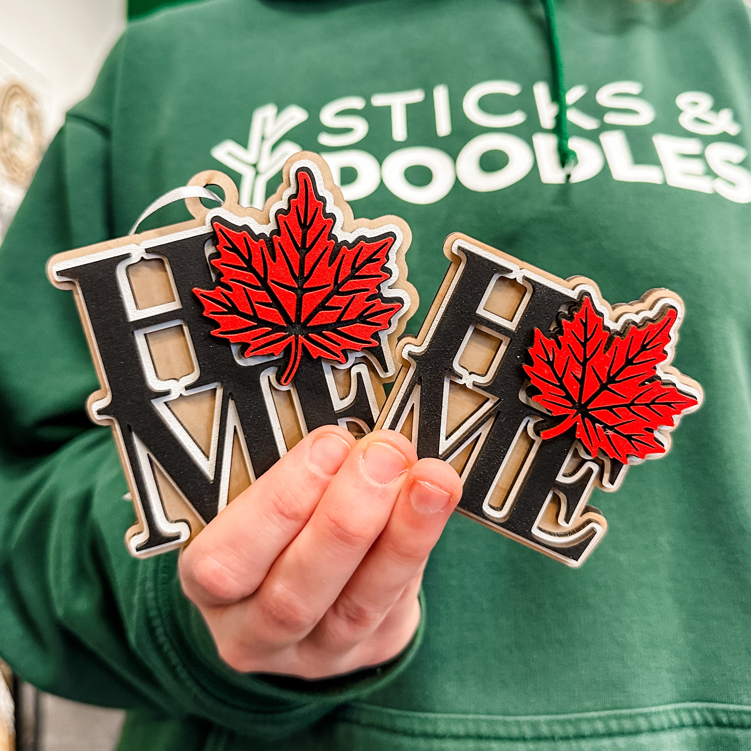 Canada is Home • 3D Wood Ornament or Magnet • For Those Who Love Canada