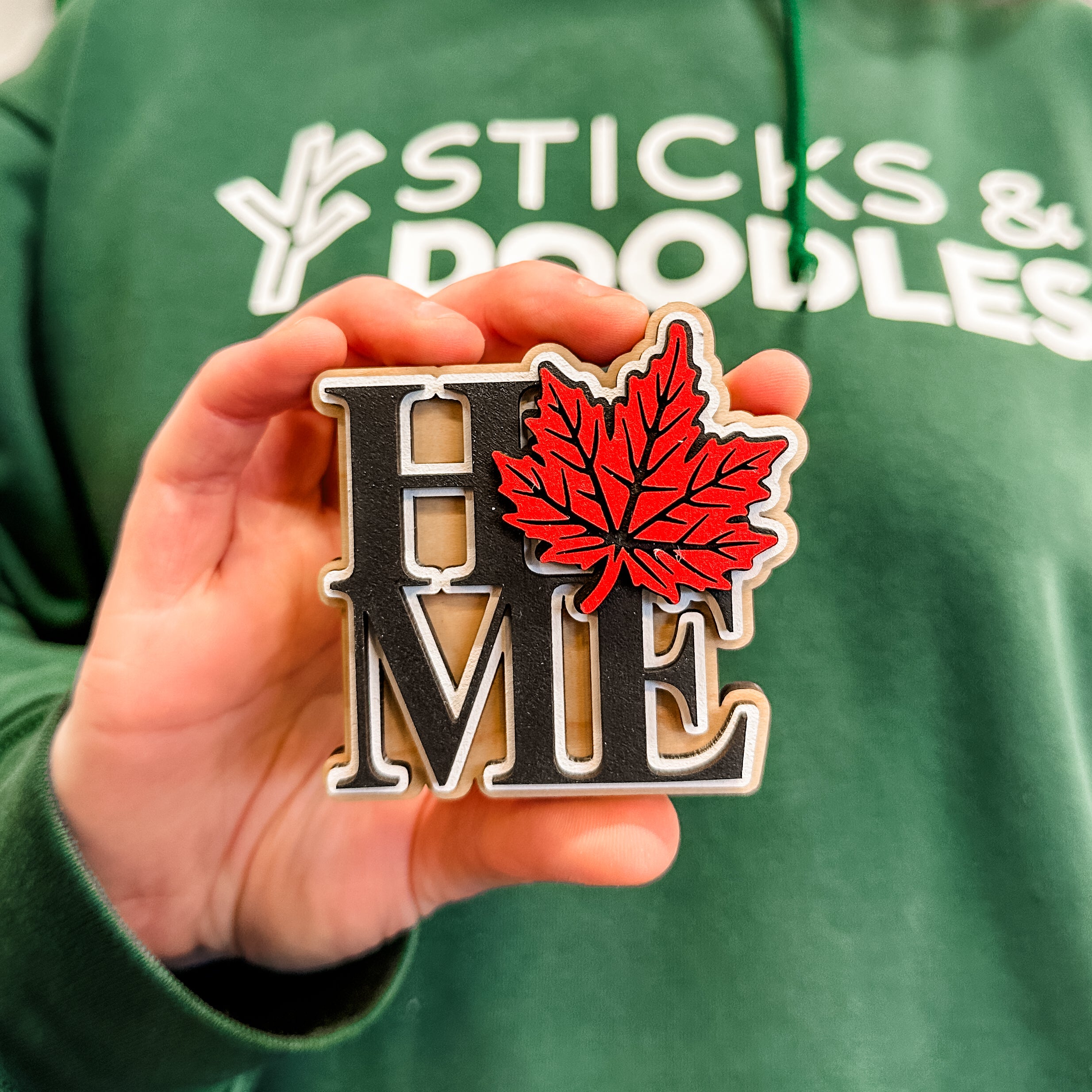 Canada is Home • 3D Wood Ornament or Magnet • For Those Who Love Canada