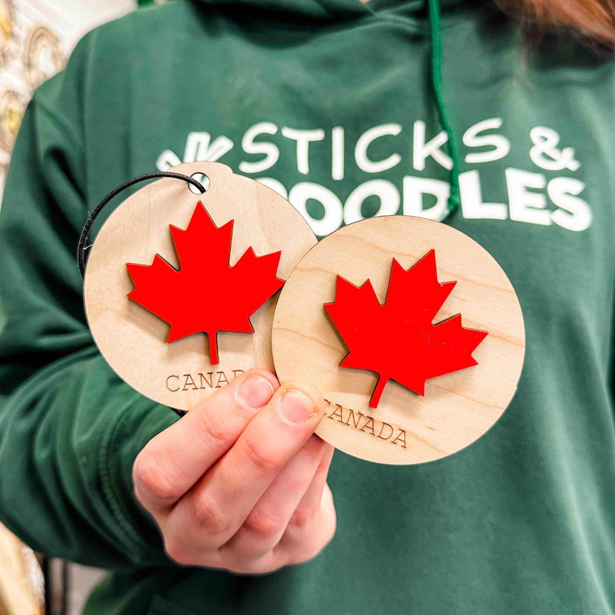 Classic Canada • 3D Wood Ornament or Magnet • For Those Who Love Canada