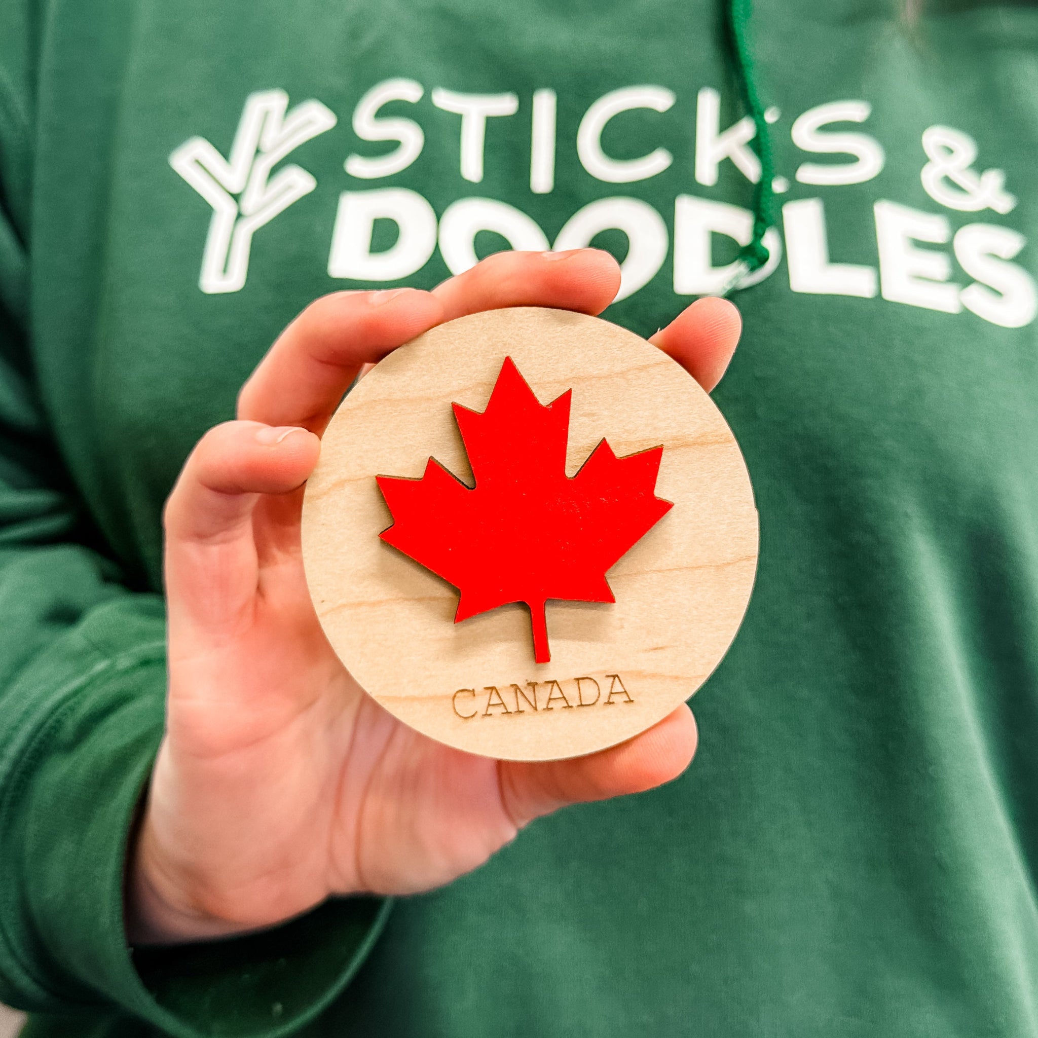 Classic Canada • 3D Wood Ornament or Magnet • For Those Who Love Canada
