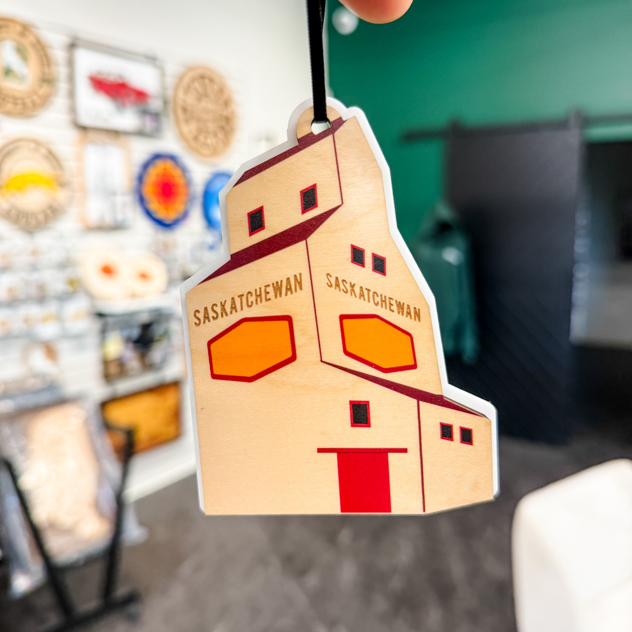 Custom Town Name Grain Elevator Ornaments