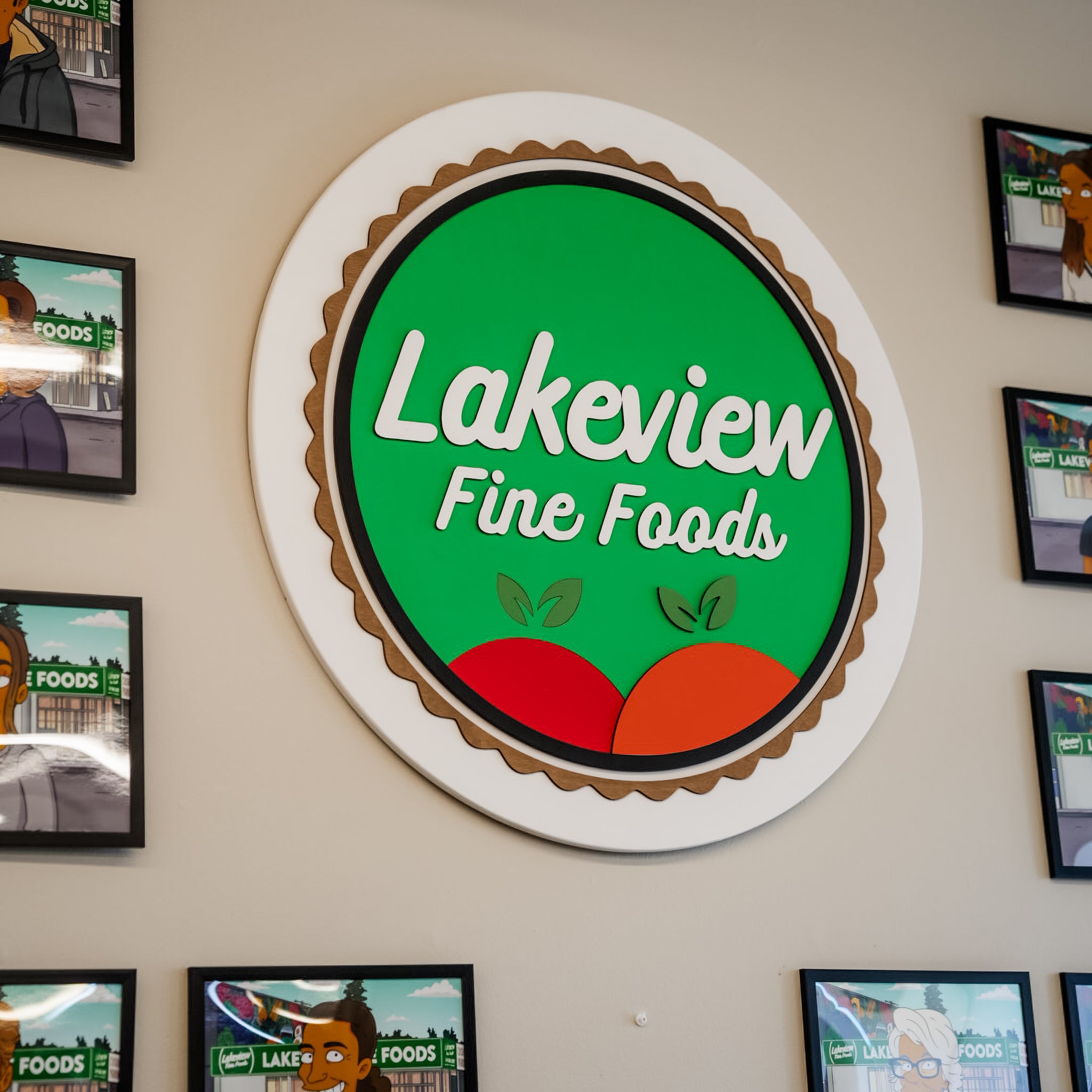 Custom Round Logo Sign