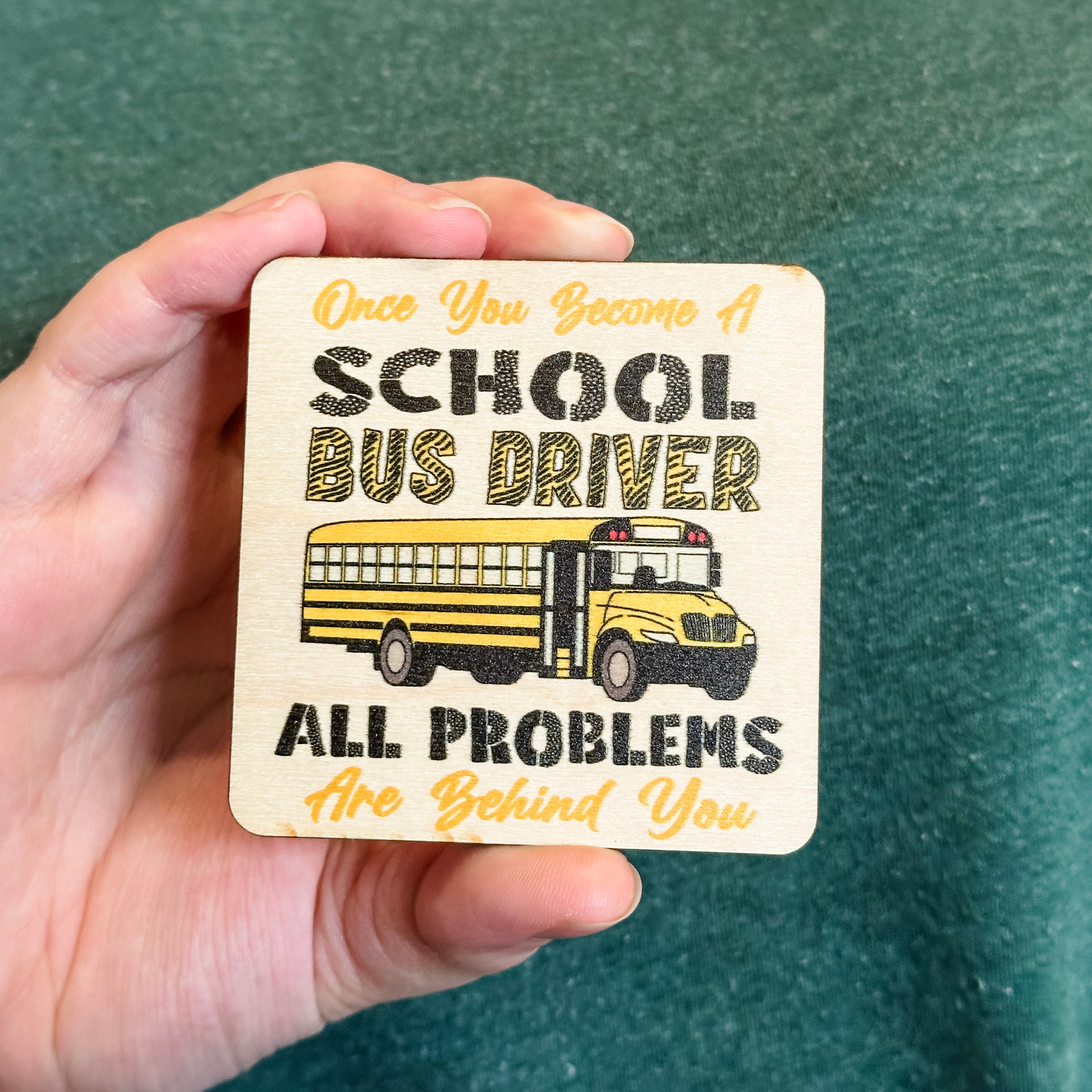 Teacher & Educator • Wood Magnet • For End of School Year / School Christmas Gifts
