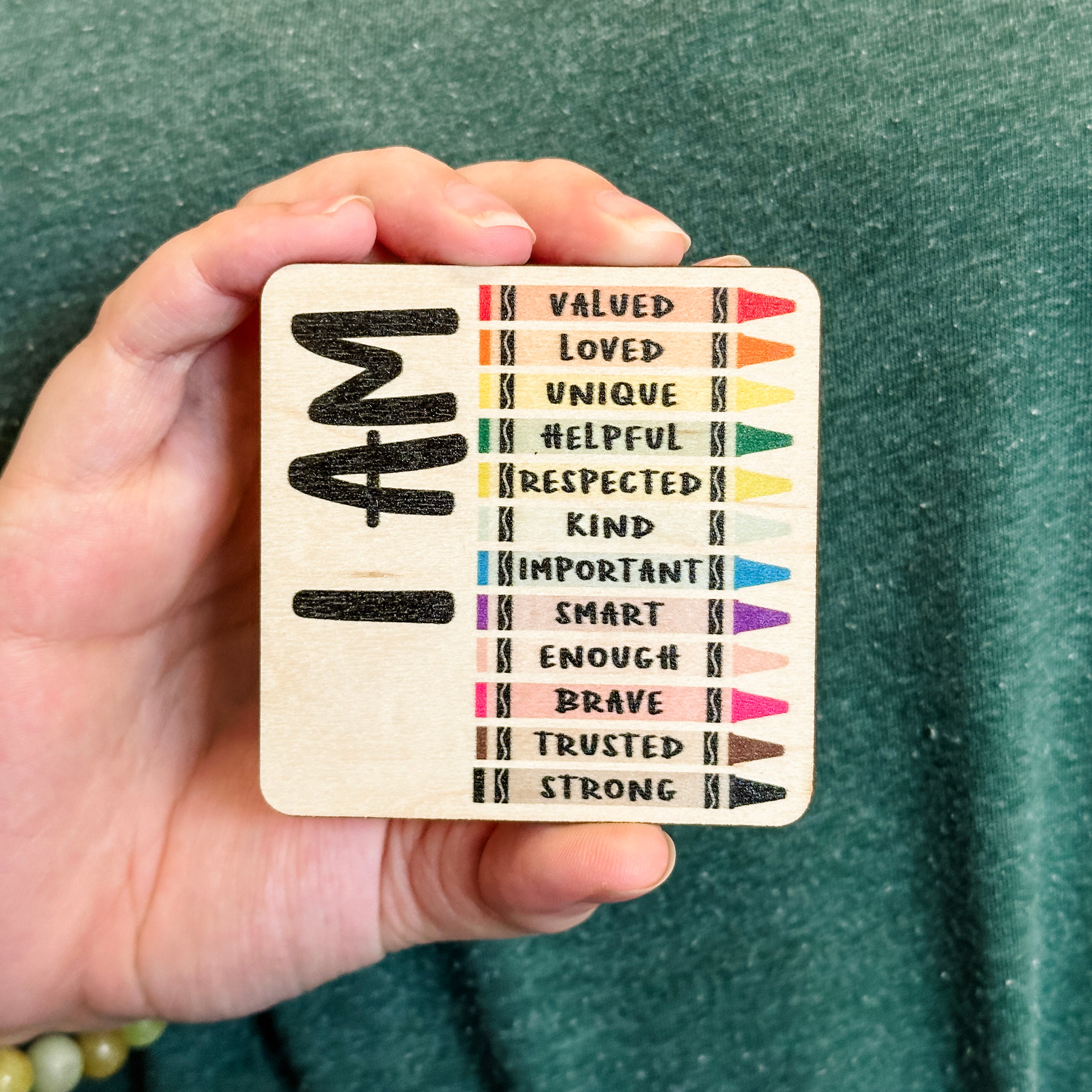 Teacher & Educator • Wood Magnet • For End of School Year / School Christmas Gifts