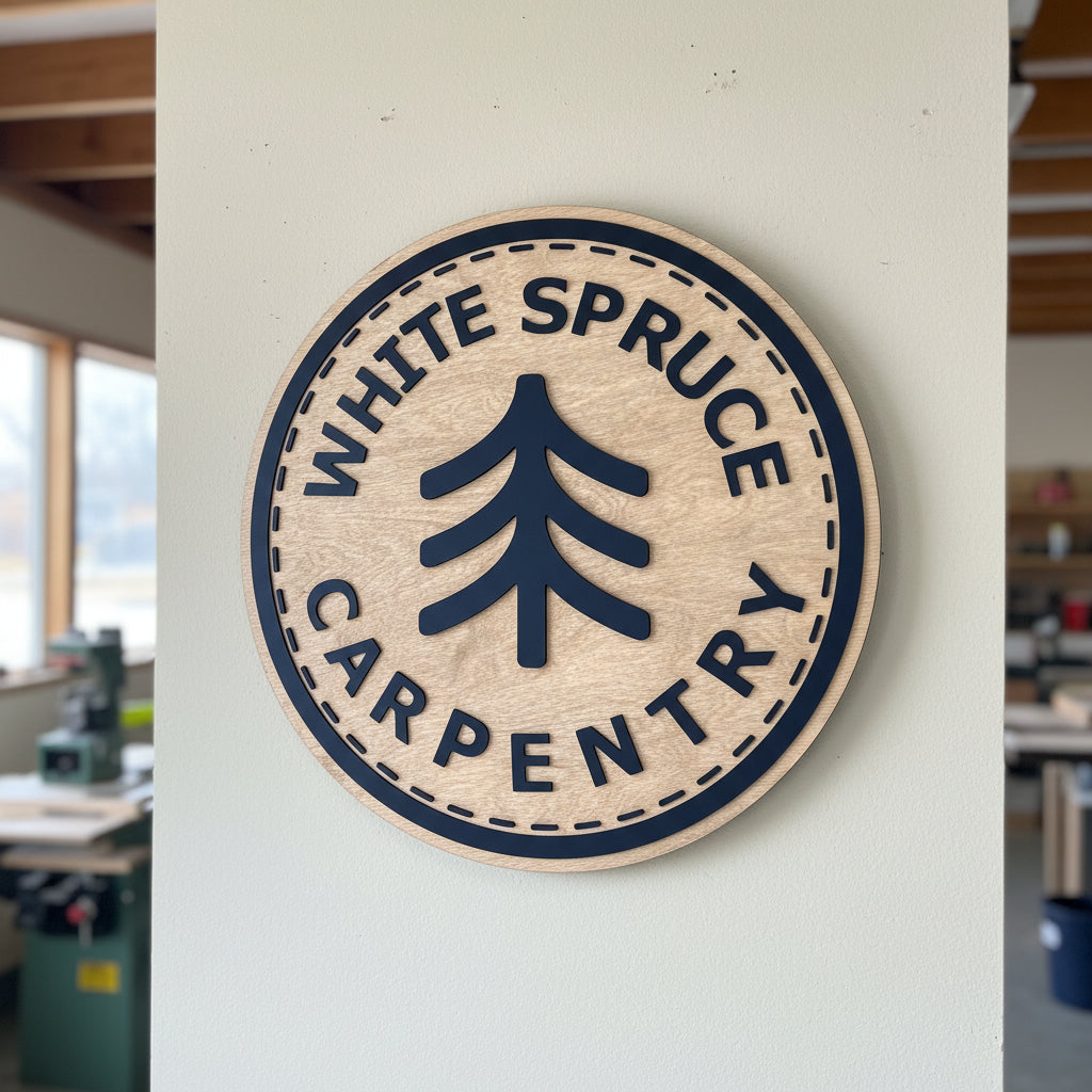 Custom Round Logo Sign