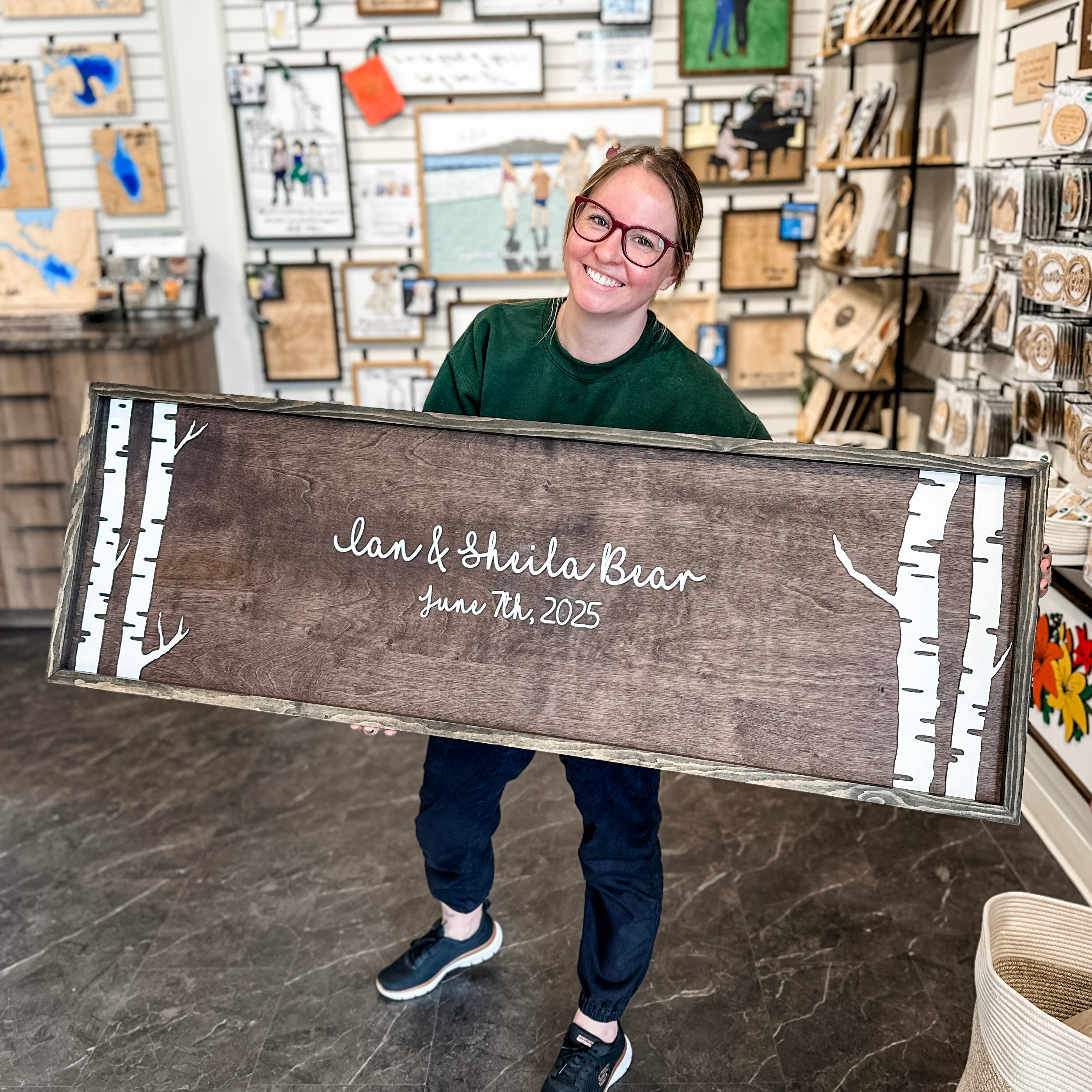 #Guestbook Design_Birch Trees