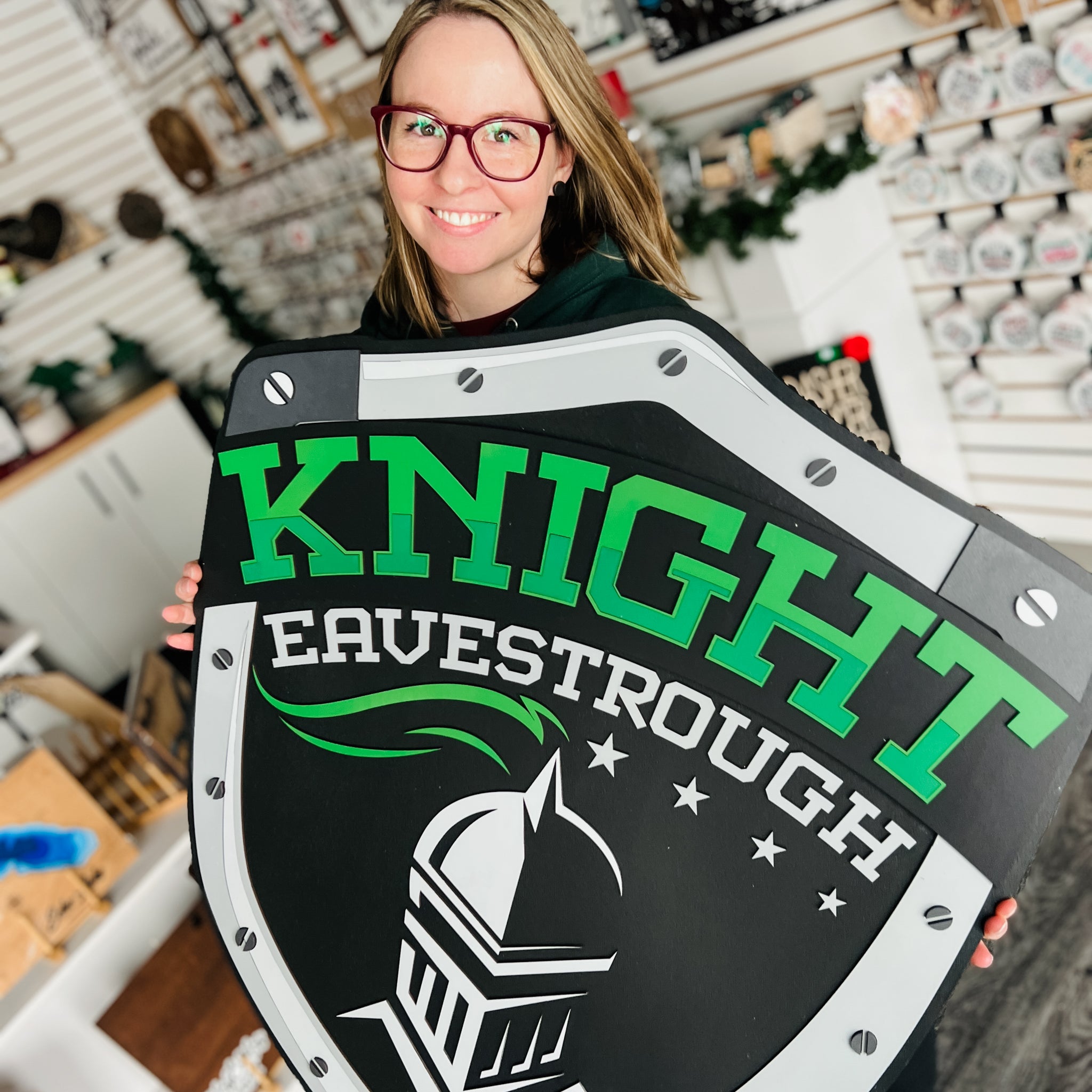 Premium Custom Shaped Wood Logo • Handcrafted 3D Painted Sign