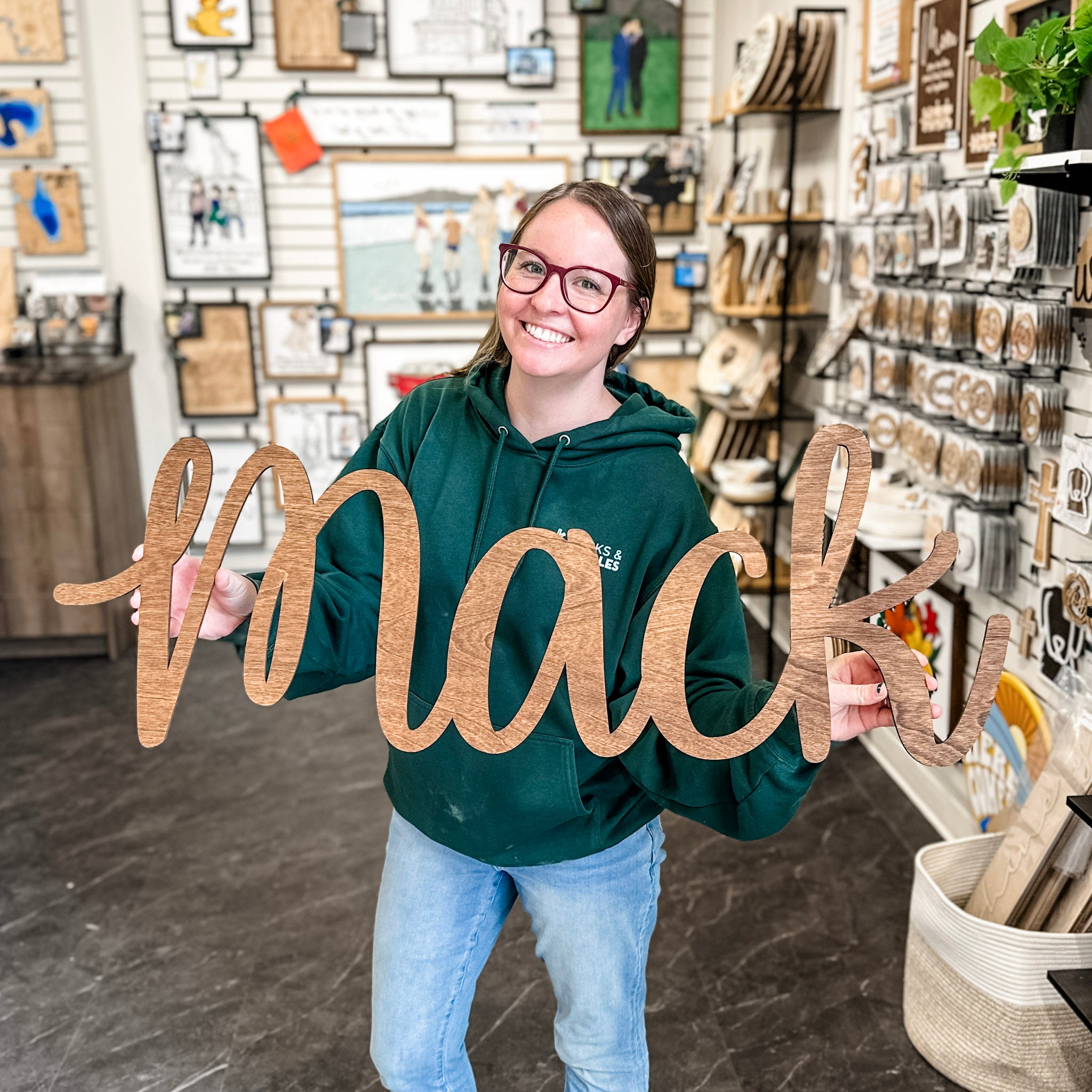 Floating Nursery Name • Personalized Wood Sign • For Kids & Nurseries