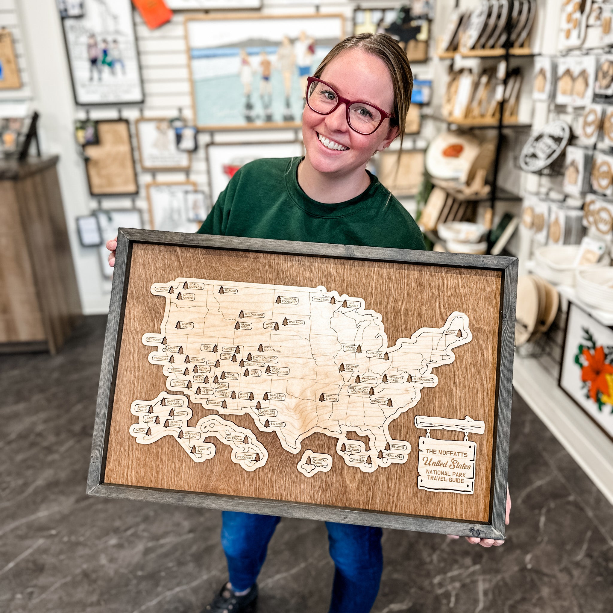 Fillable National Parks Travel Map – Canada or USA