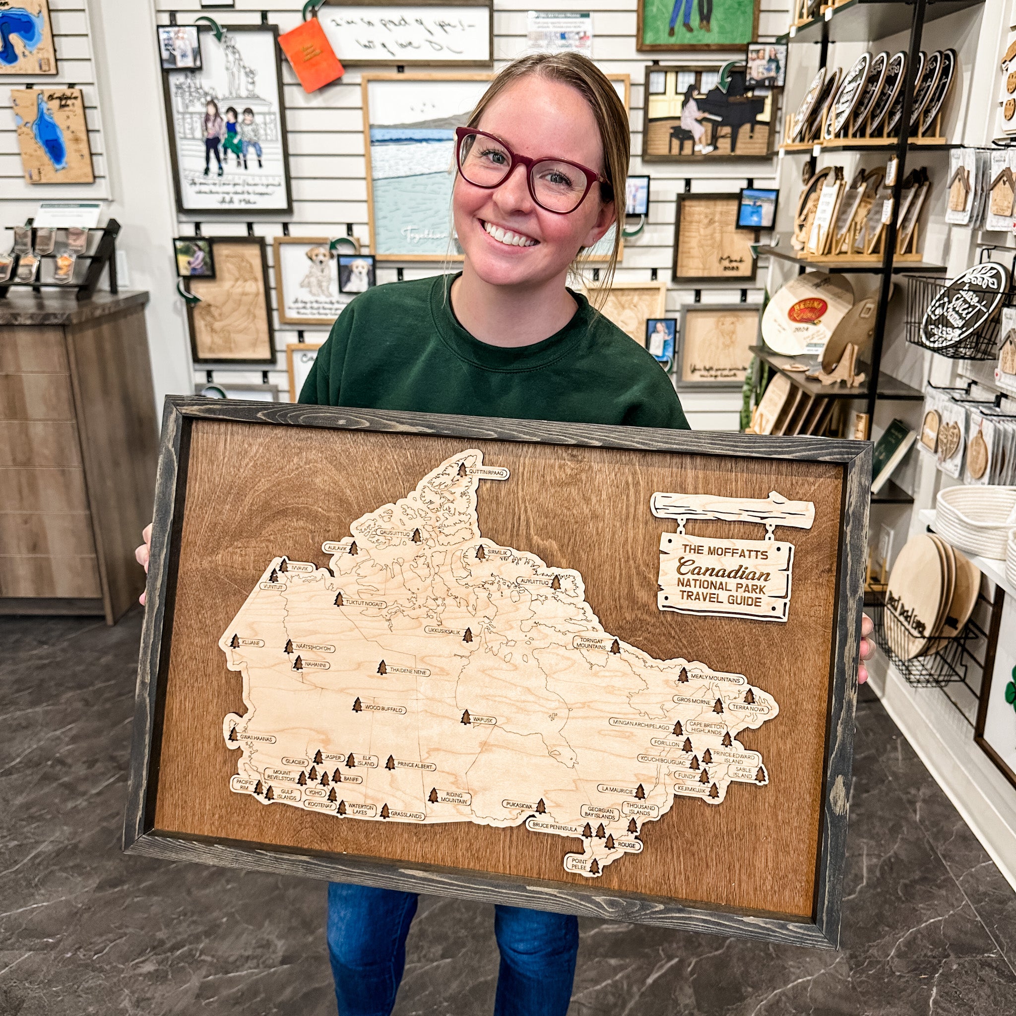 Fillable National Parks Travel Map – Canada or USA