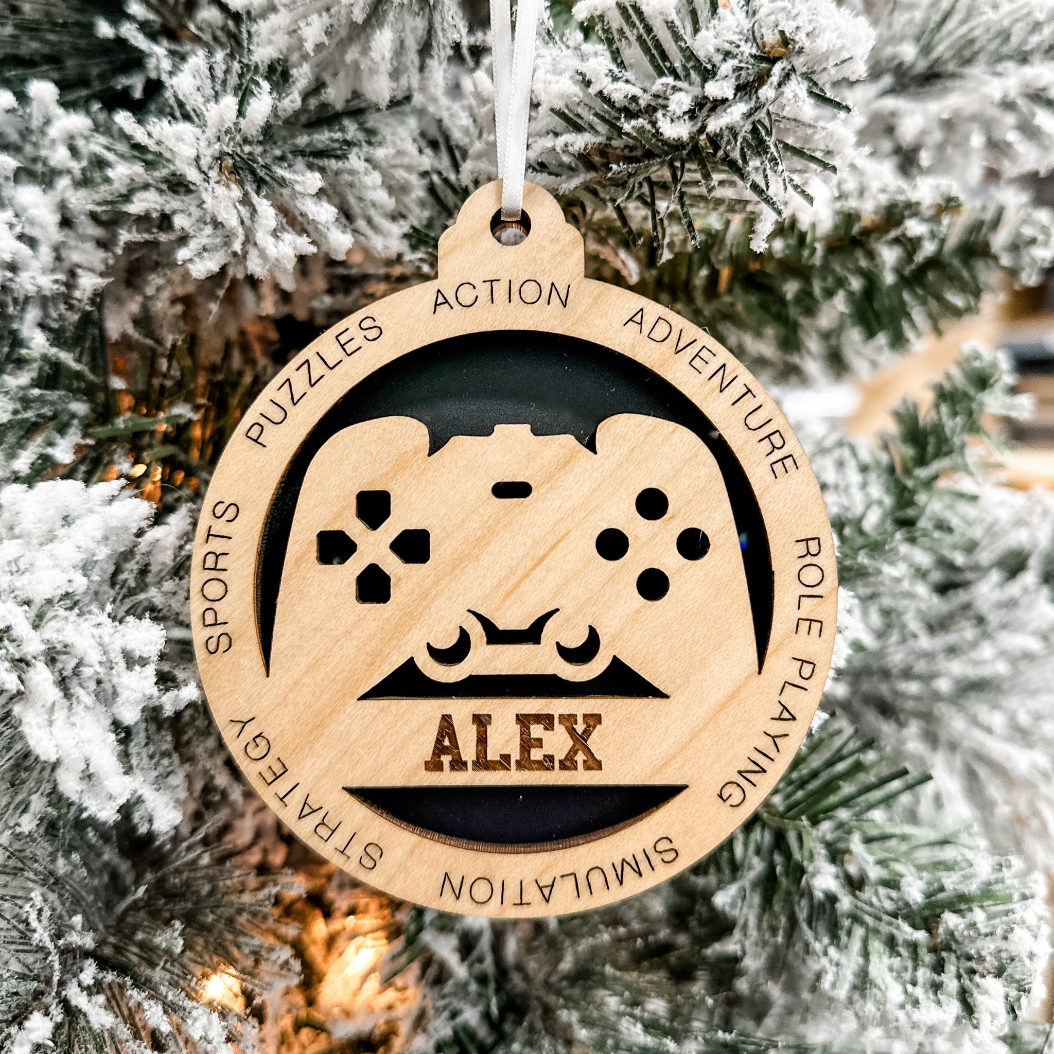 Personalized Gamer Ornament