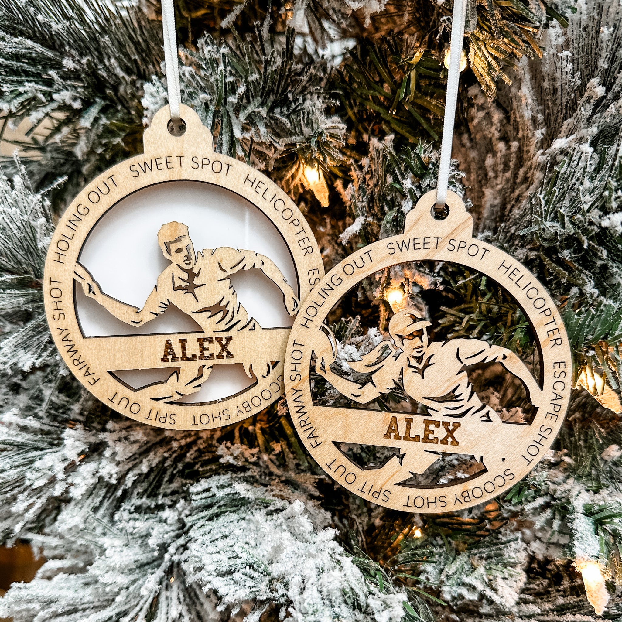 Personalized Individual Sports Ornaments (Golf, Track, and 21 Others)