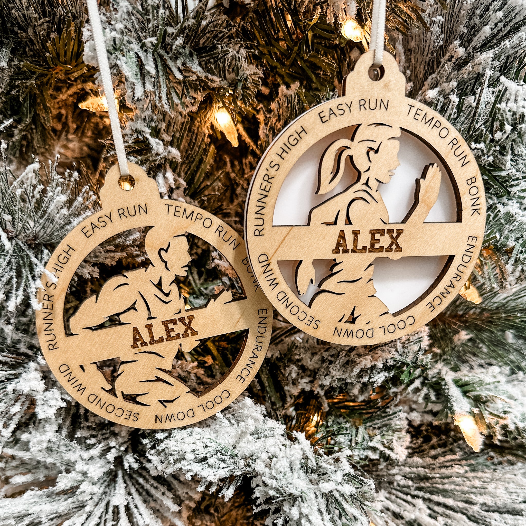 Personalized Individual Sports Ornaments (Golf, Track, and 21 Others)