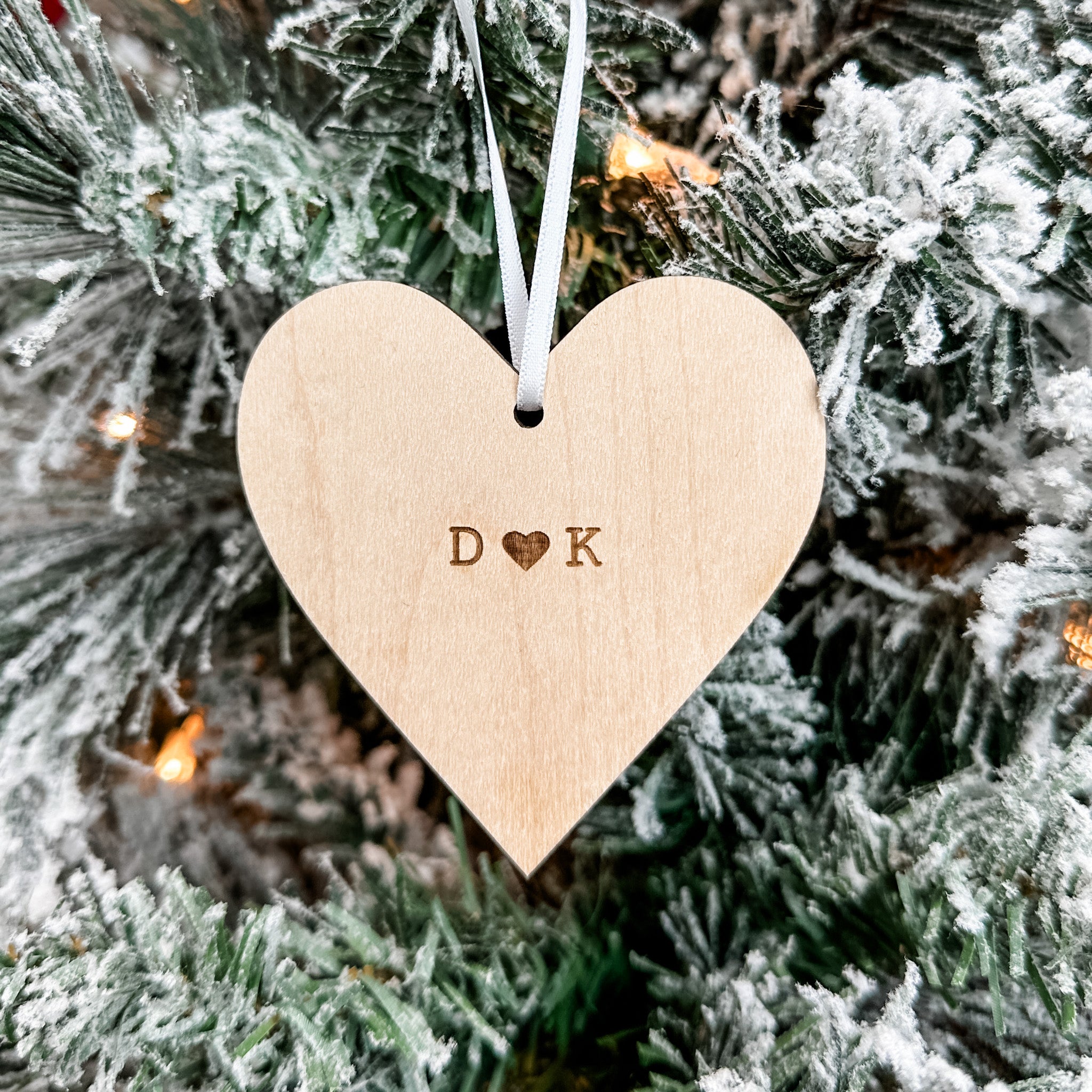 Love You Initials Ornament