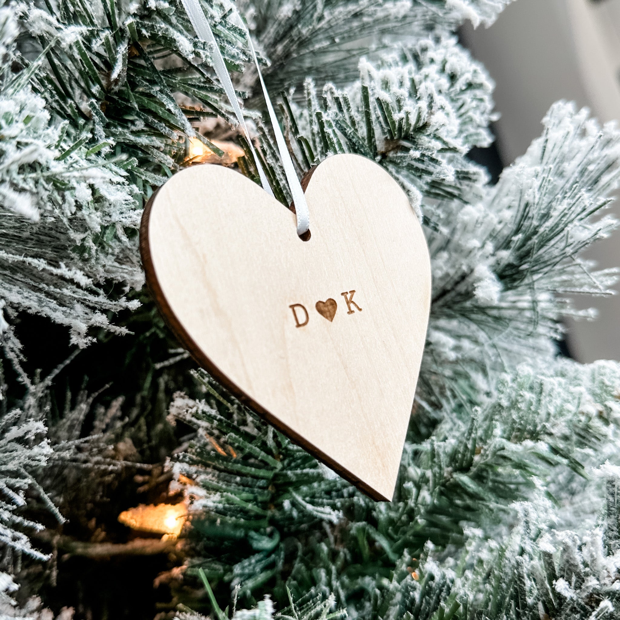 Love You Initials Ornament