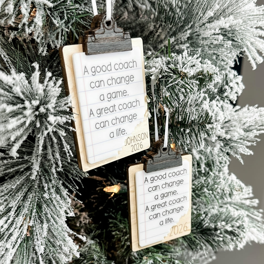 A Great Coach Can Change a Life Ornament