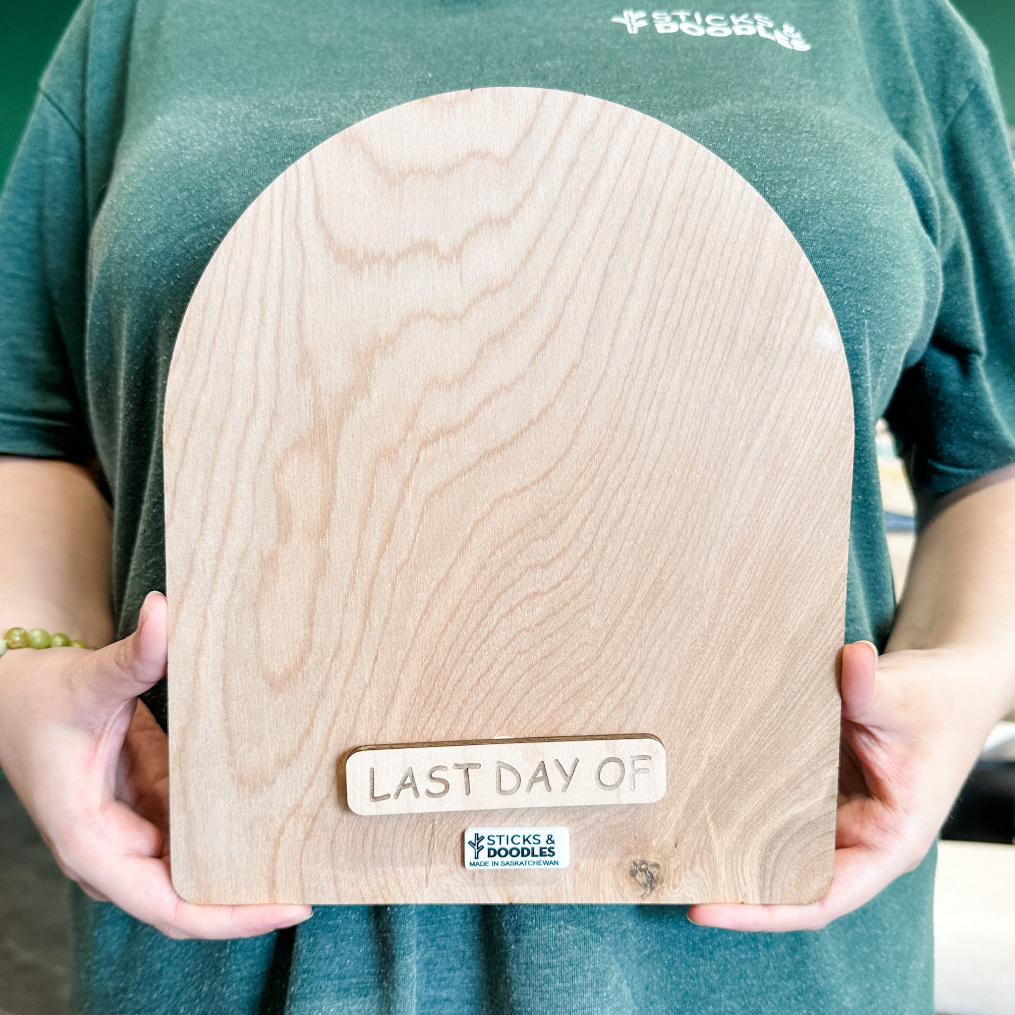 First & Last Day of School • Reversible Wood Arch Mini Sign • For Back to School & Year-End Memories