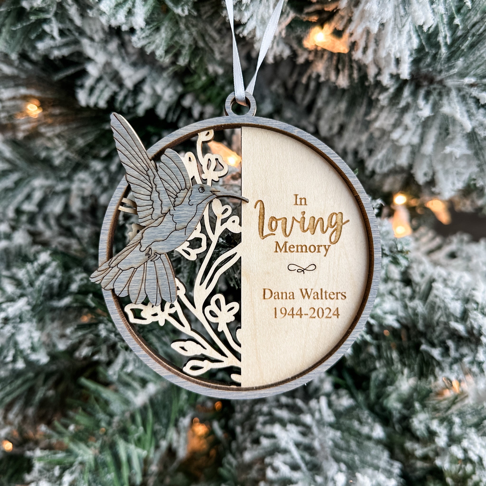 Memorial Butterfly, Dragonfly & Hummingbird • Personalized Ornament, Magnet or Mini Sign • For Grieving Families