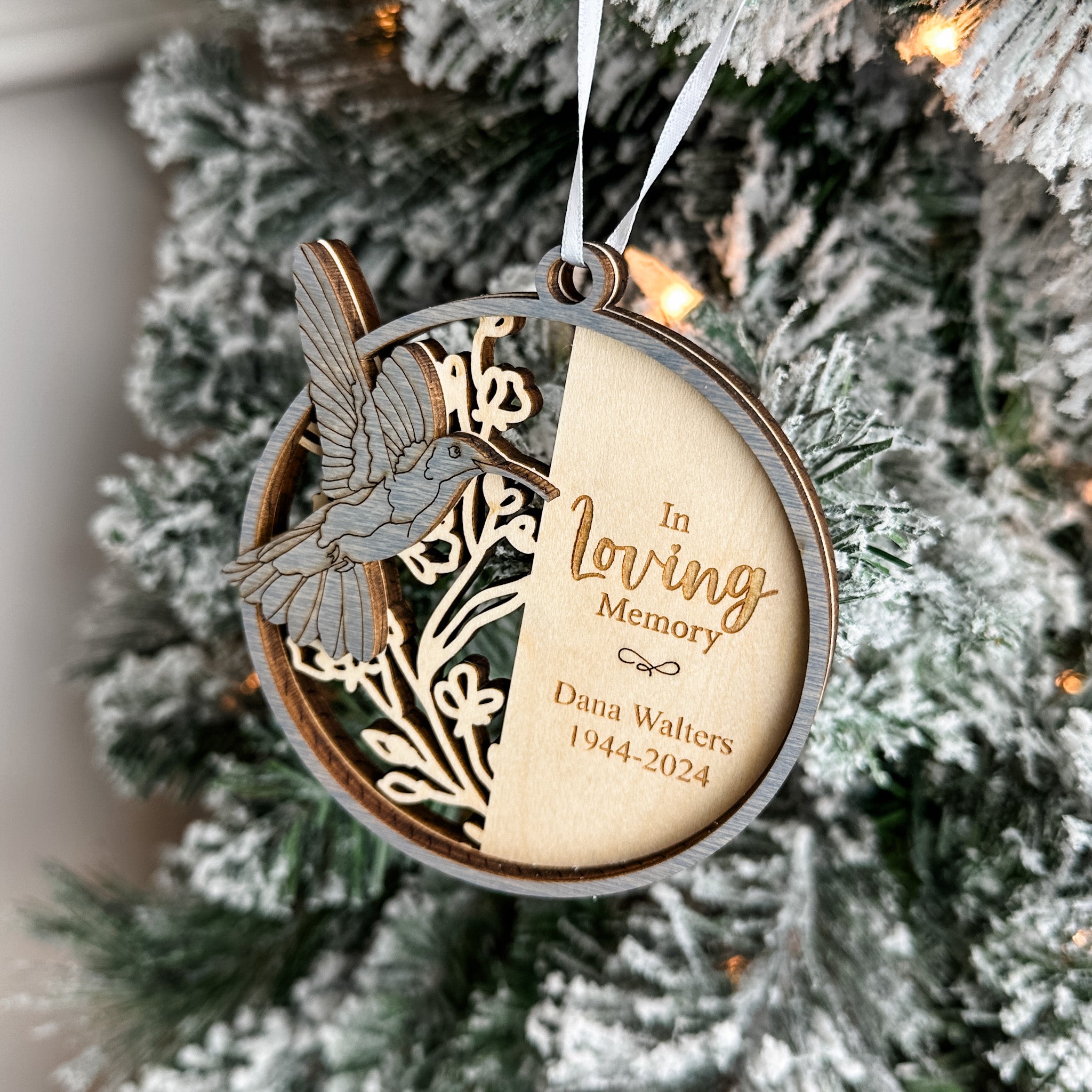 Memorial Butterfly, Dragonfly & Hummingbird • Personalized Ornament, Magnet or Mini Sign • For Grieving Families