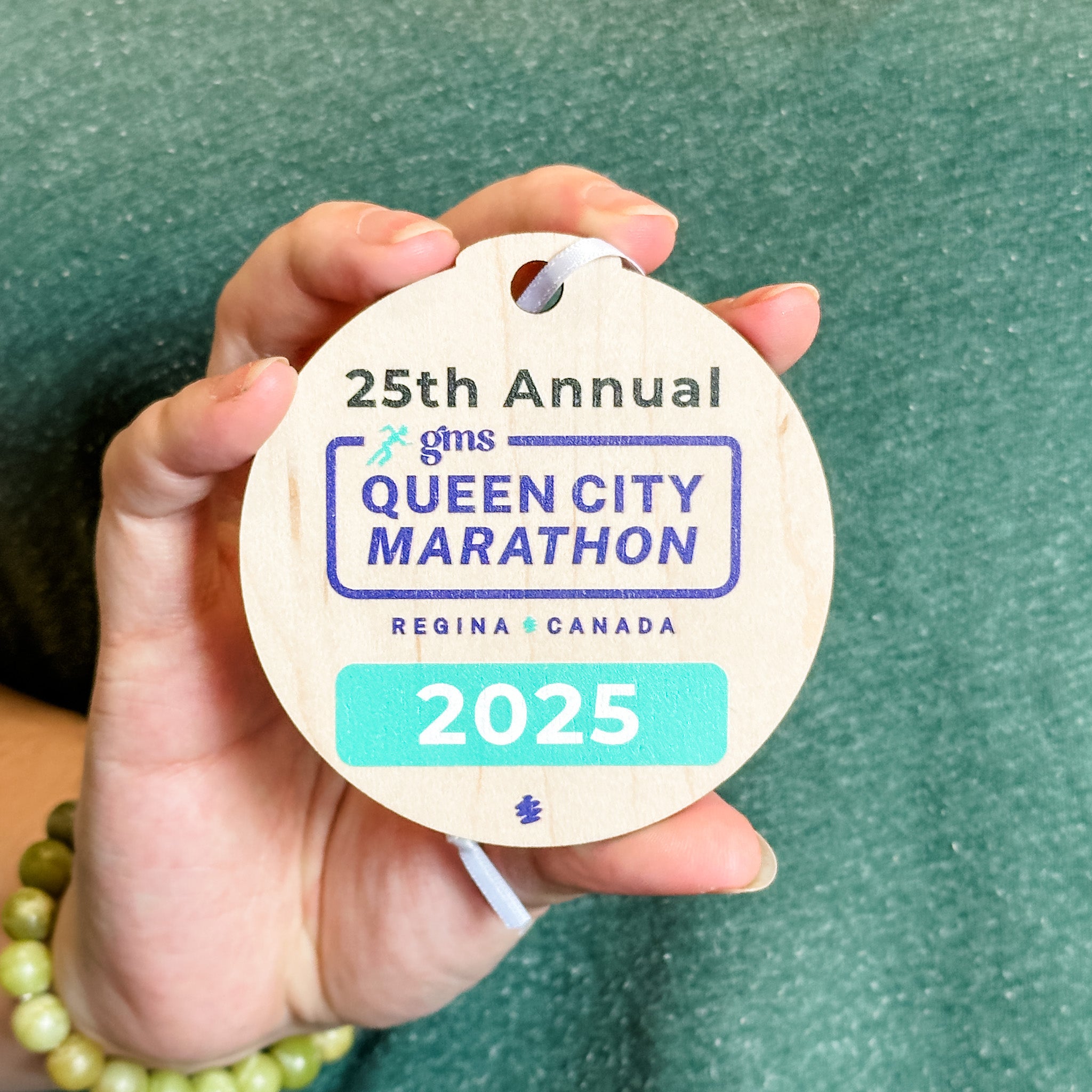 25th Annual Queen City Marathon • Wood Ornaments & Magnets • For Marathon Participants & Volunteers