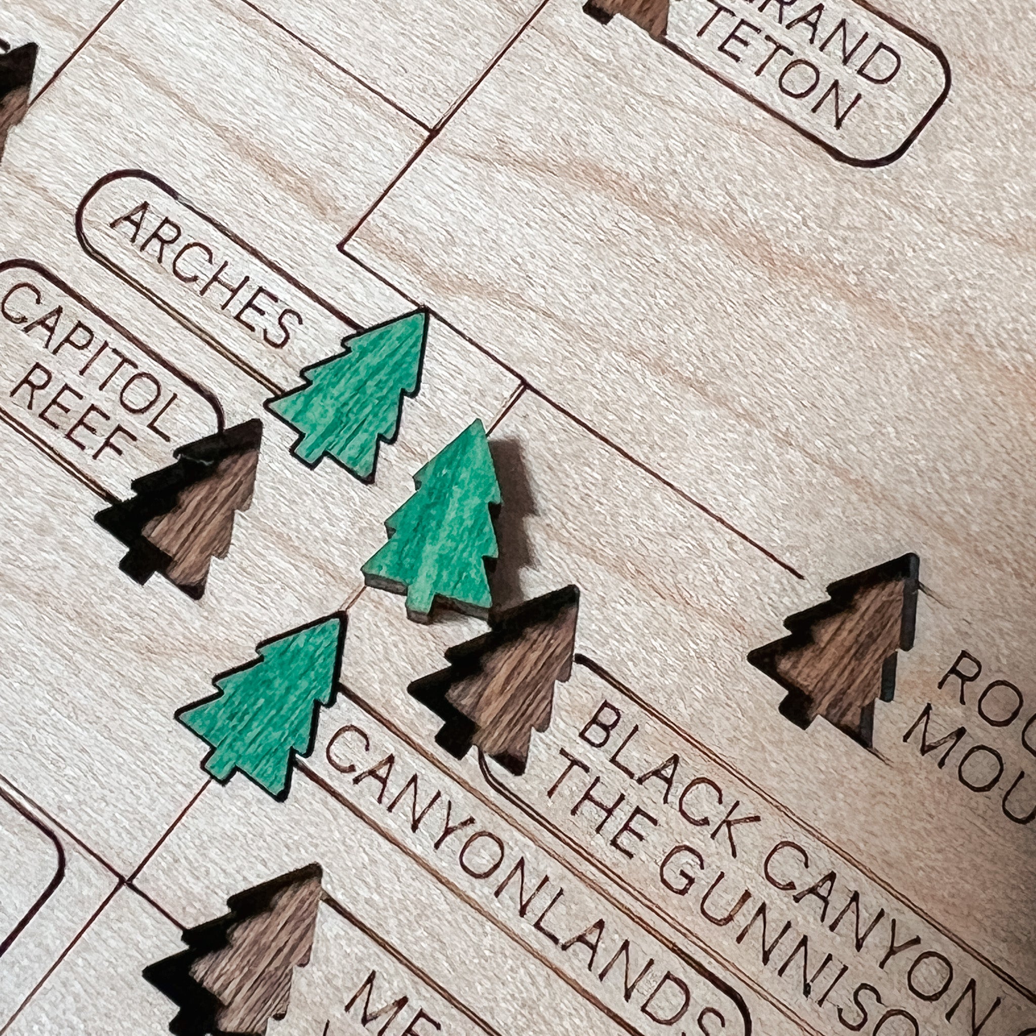 Fillable National Parks Travel Map – Canada or USA