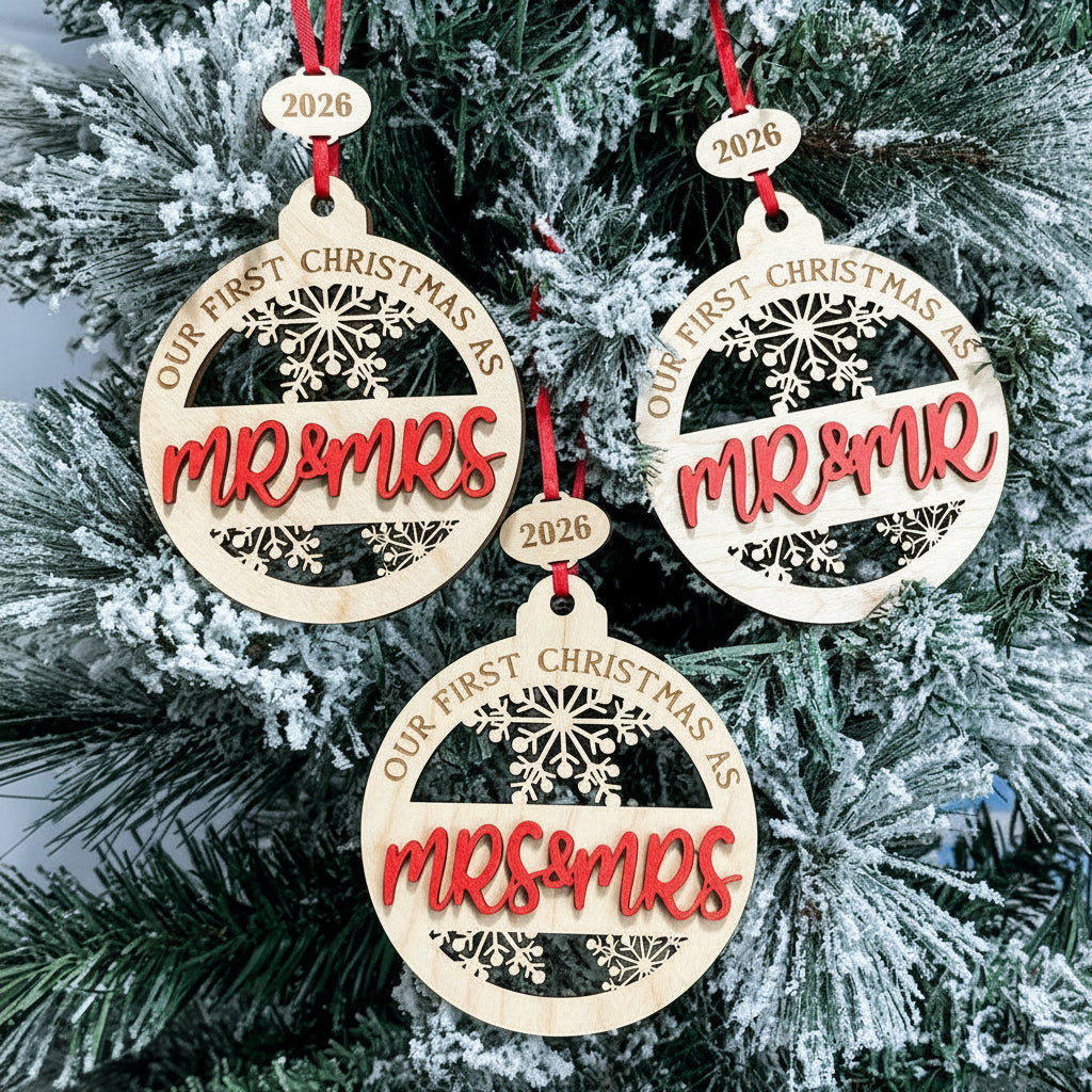 Our First Christmas Married Ornament